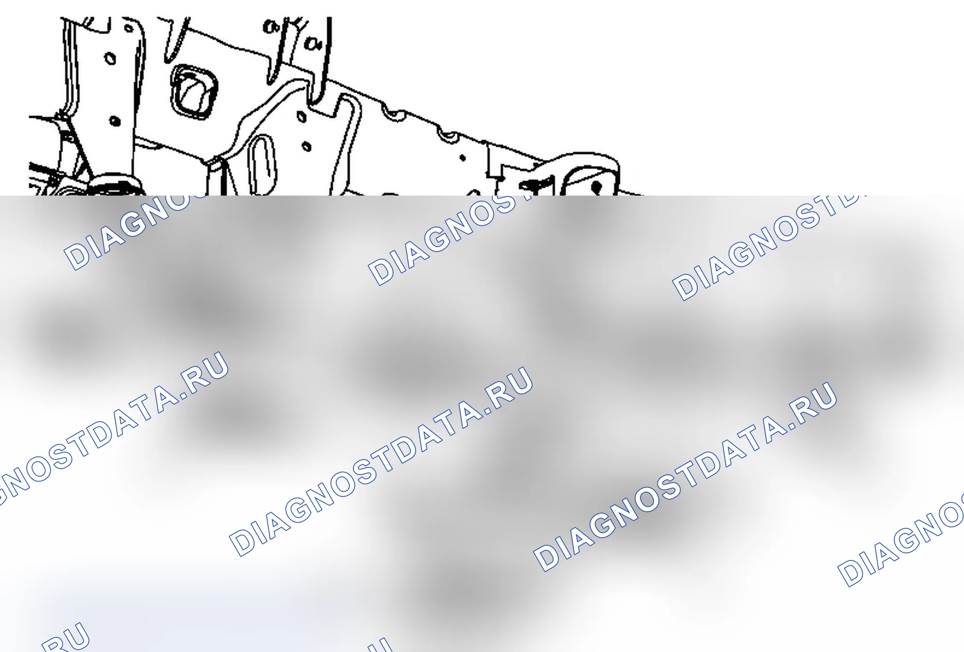 Рис. 10: Замена поперечины опоры трансмиссии (серия 2WD 2500/3500). GMC Sierra 2500 HD 