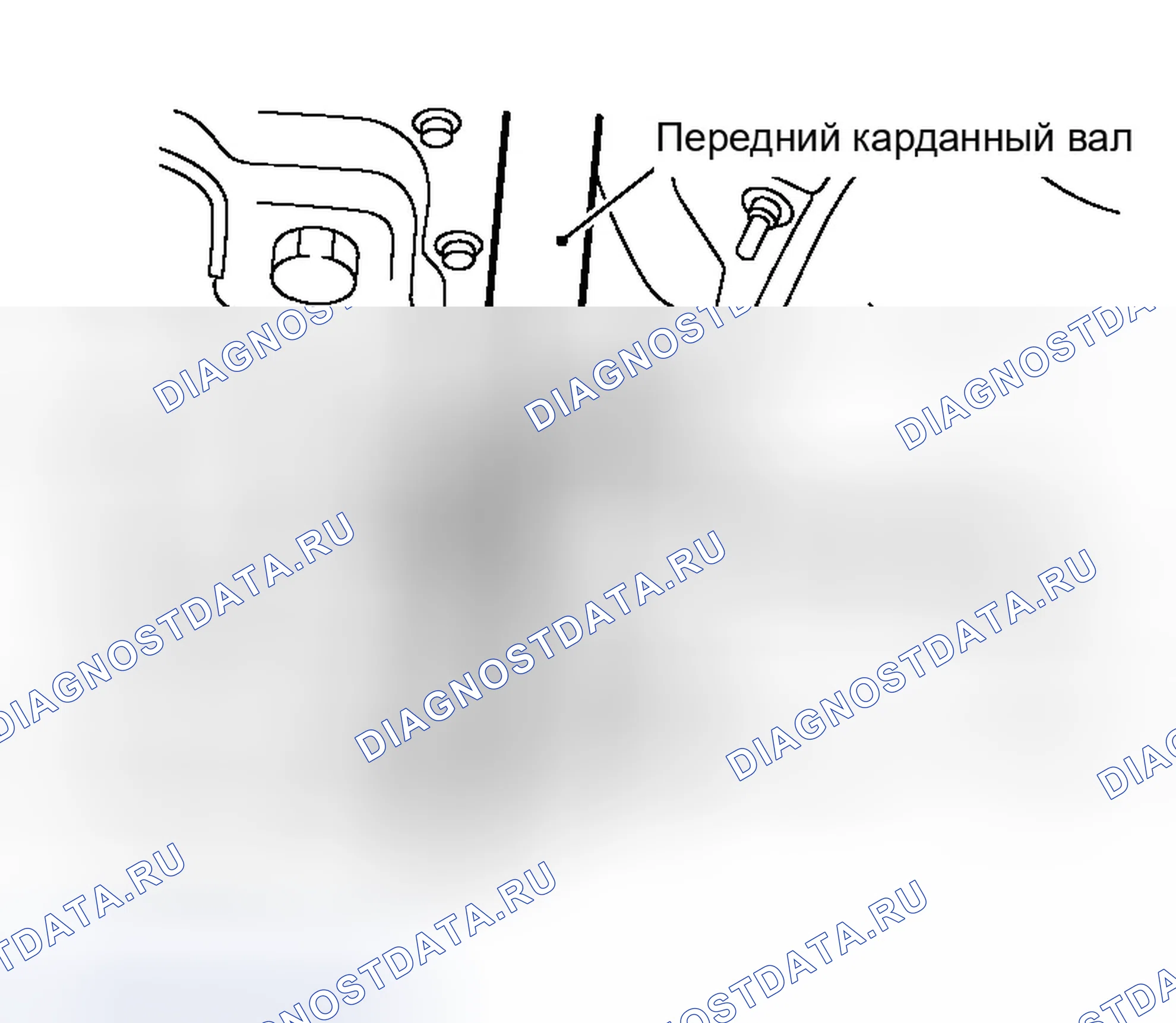 Рис. 632: Жгут нагреваемого датчика кислорода 2 (блок 1) (модель AWD). Infiniti G35 III