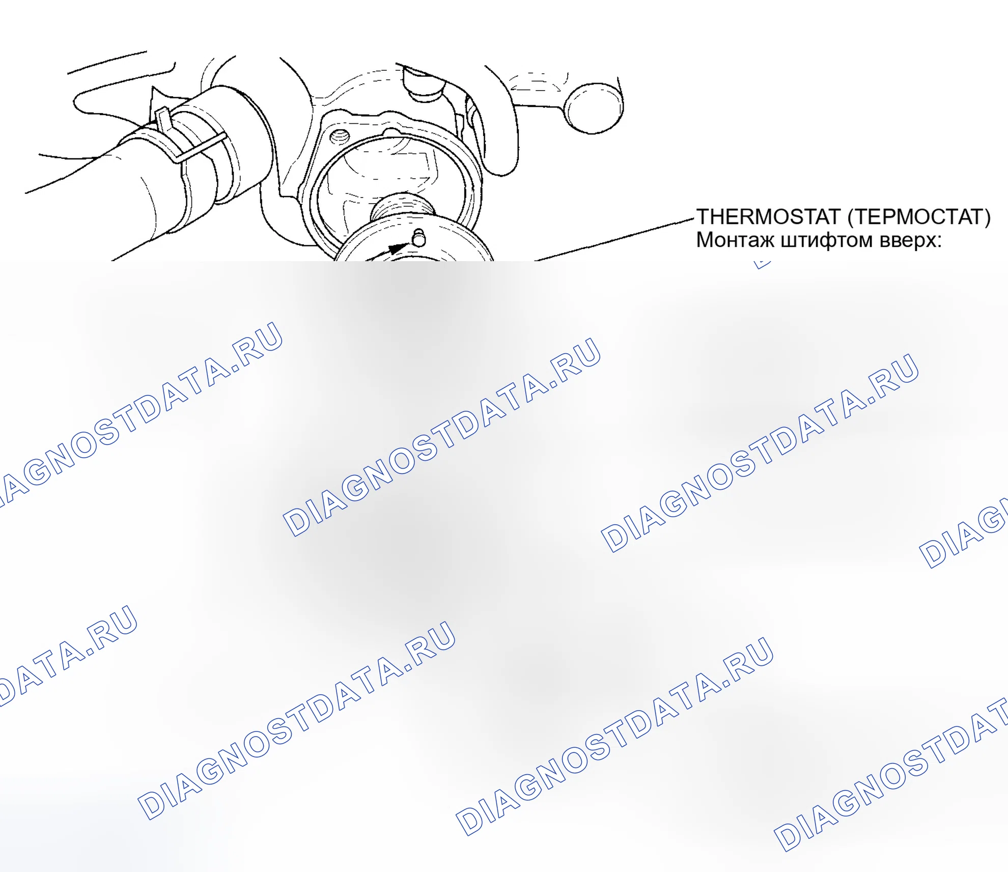 Рис. 59: Замена термостата. Honda Accord VII рестайлинг