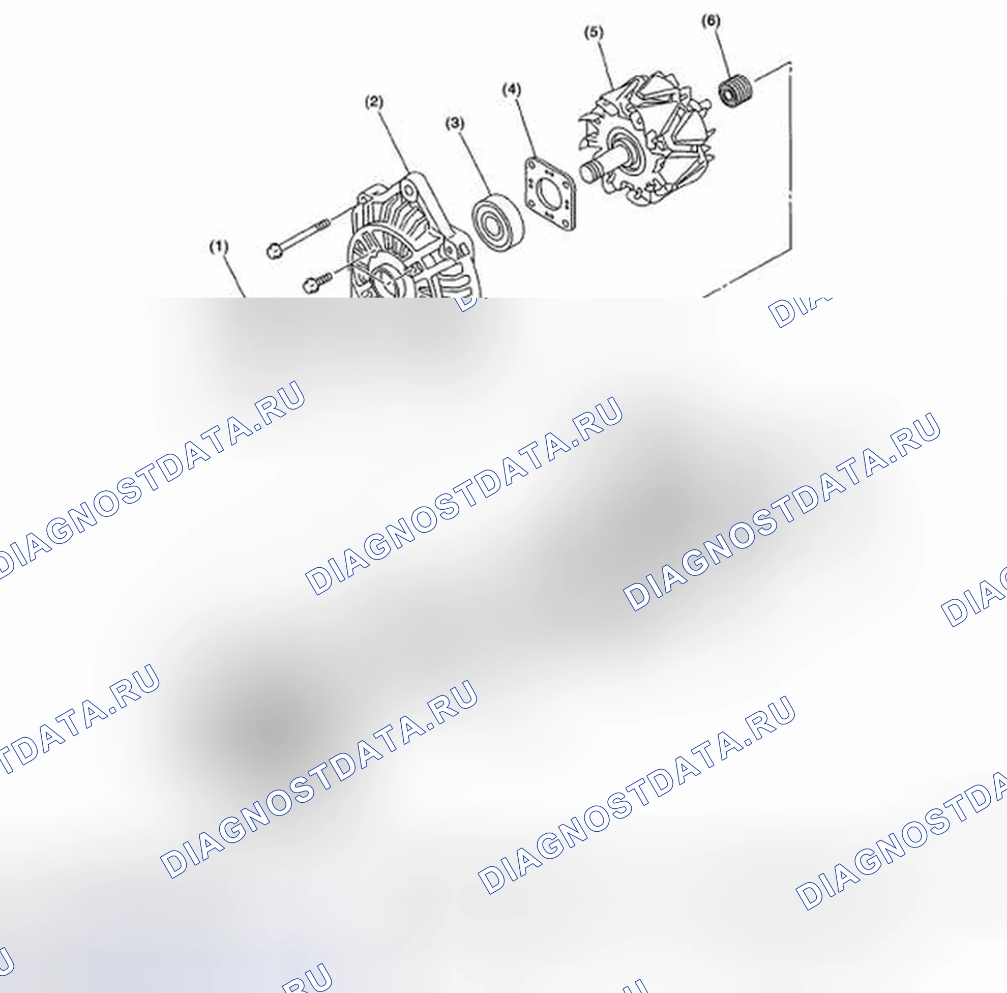 Рис. 38: ГЕНЕРАТОР. Subaru Impreza WRX GH