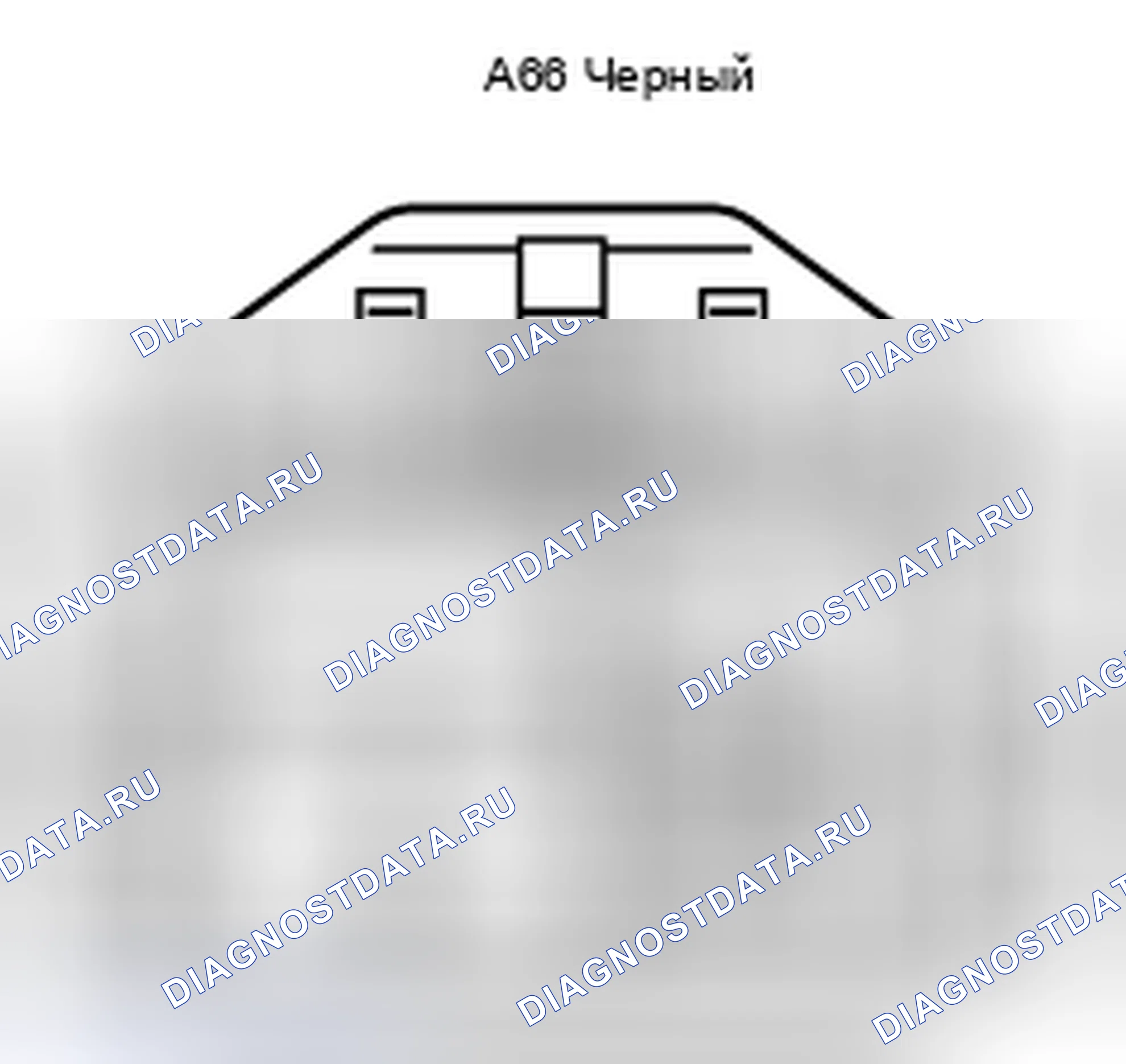Рис. 384: Вид с торца разъема ЭБУ усилителя рулевого управления (A66). Toyota Camry XV40