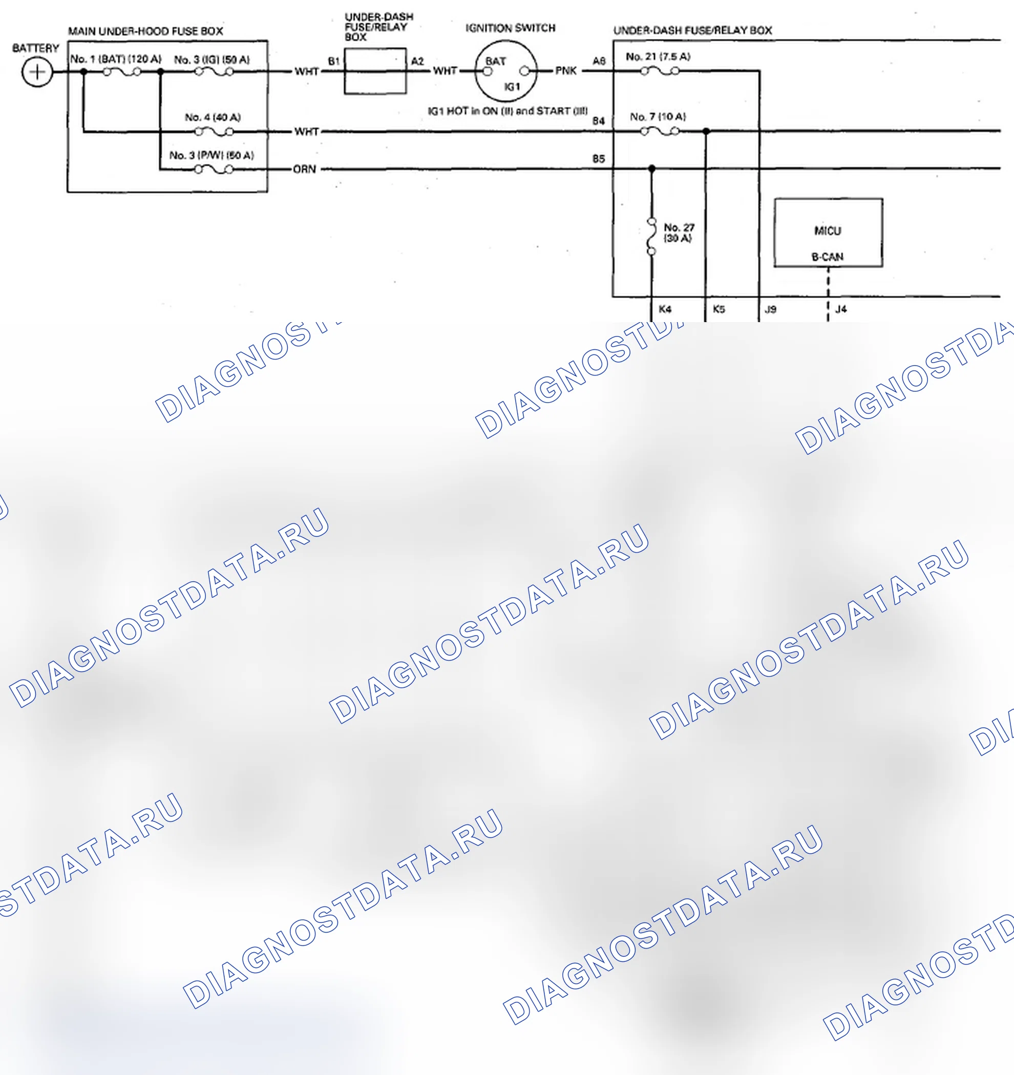 Рис. 4: Принципиальная схема. Acura MDX II рестайлинг