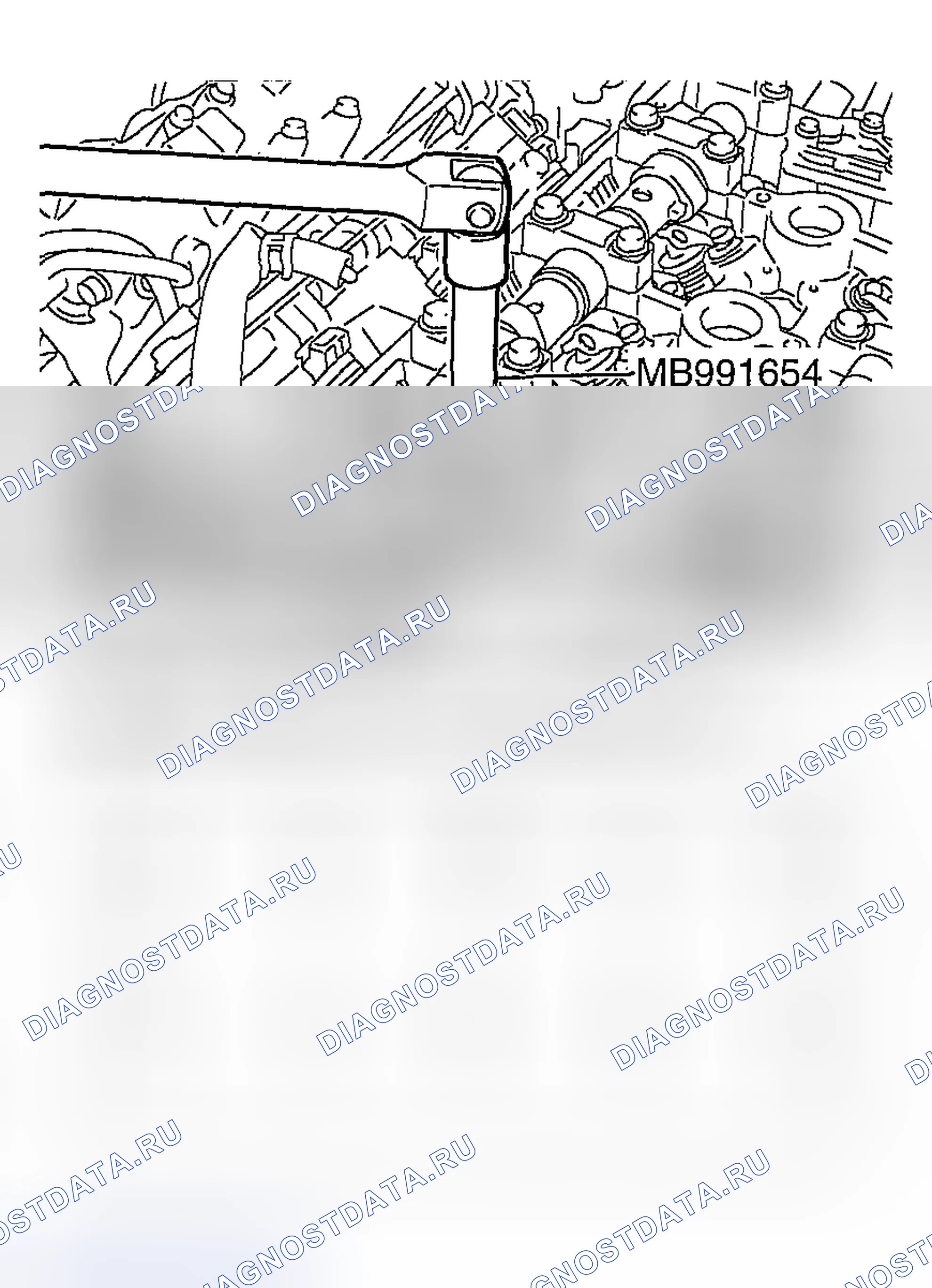 Рис. 856: < < A > > ДЕМОНТАЖ БОЛТОВ ГОЛОВКИ ЦИЛИНДРА. Mazda MX-5 NA