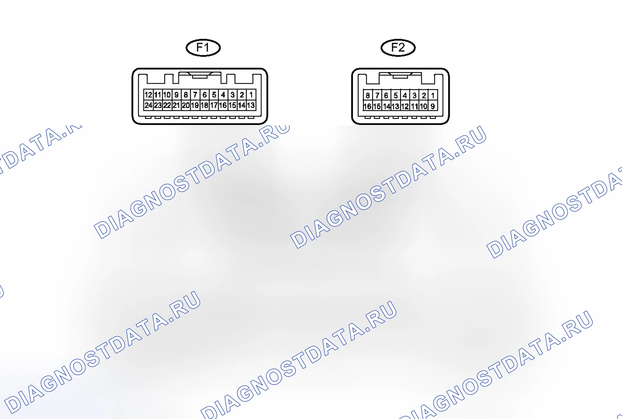 Рис. 115: КЛЕММЫ ЭБУ. Toyota Camry XV40 рестайлинг