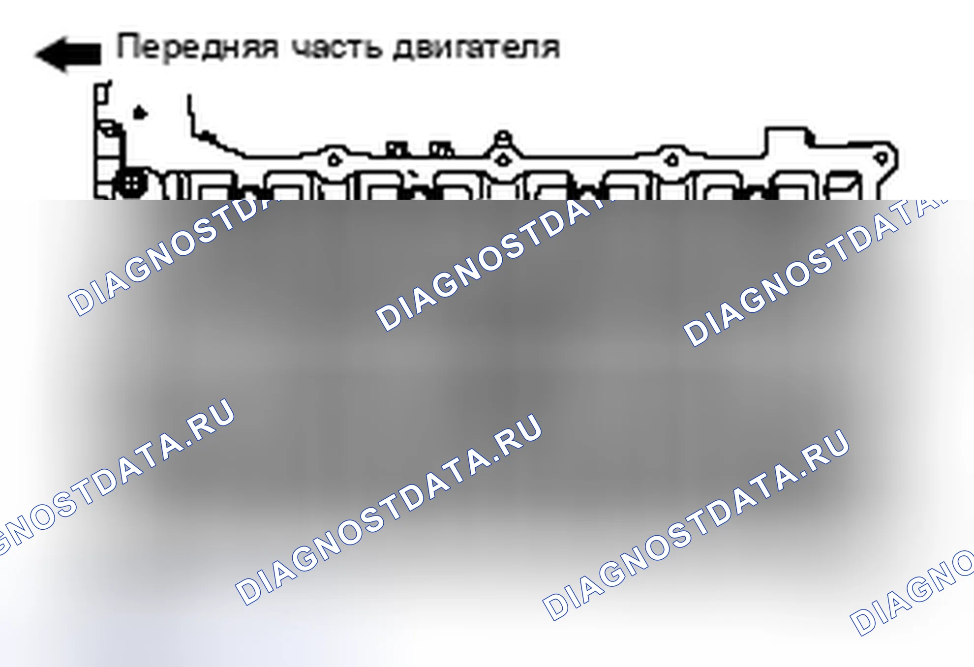 Рис. 169: >> B <<БОЛТ ГОЛОВКИ ЦИЛИНДРА В СБОРЕ/УСТАНОВКА БОЛТА ГОЛОВКИ ЦИЛИНДРА. Mazda MX-5 NB