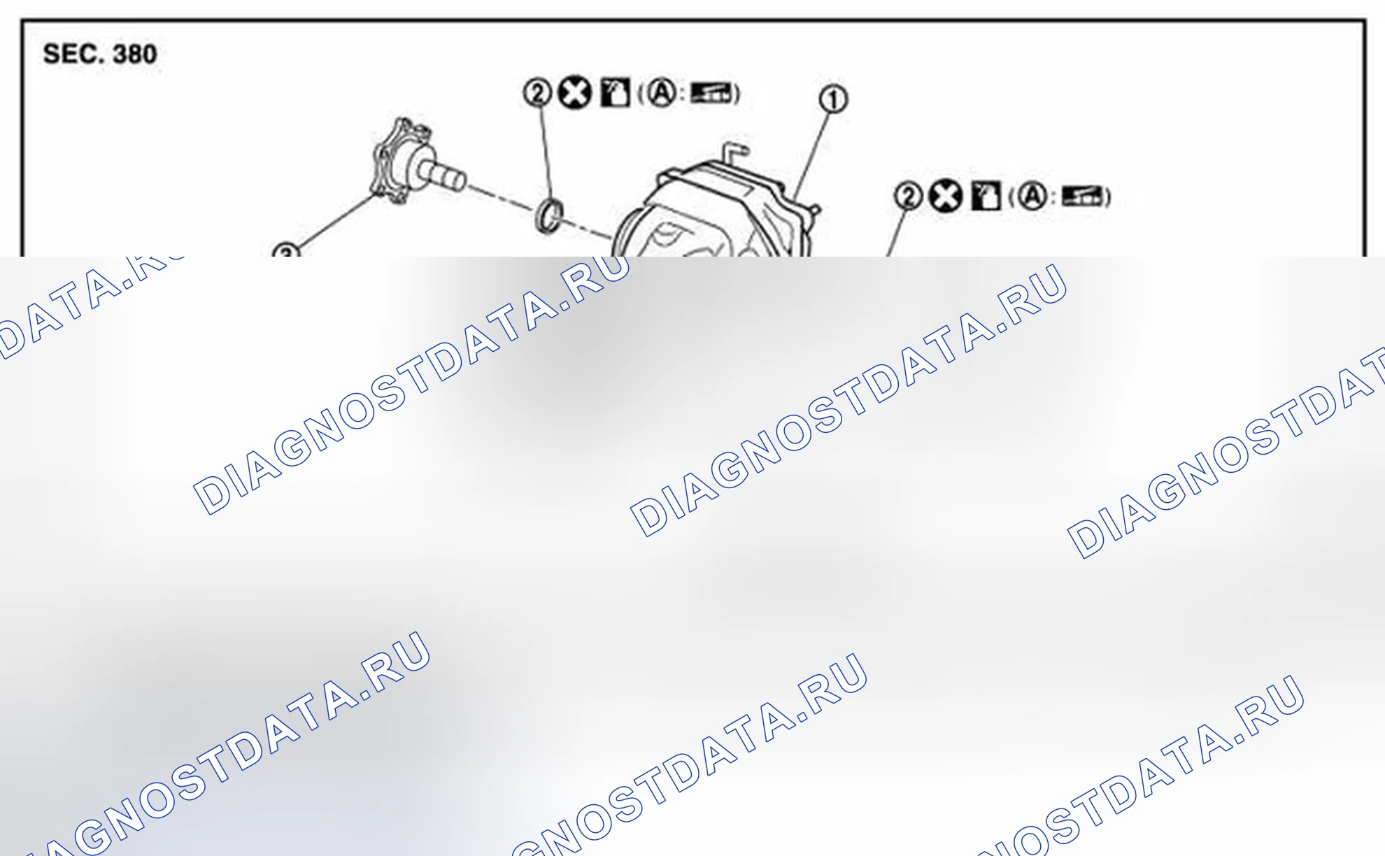 Рис. 34: AWD: Разнесенный вид. Infiniti FX50 II рестайлинг
