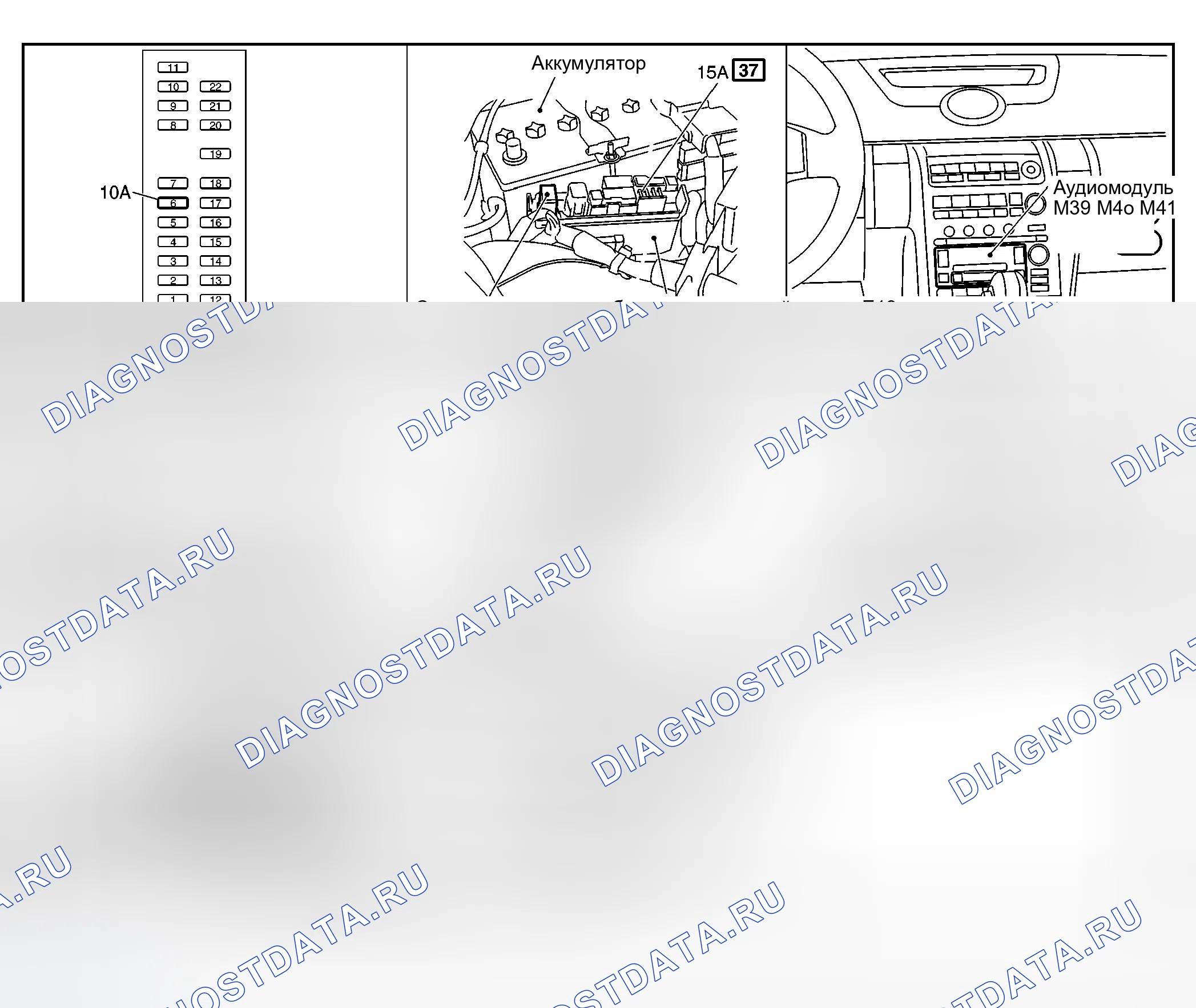 Рис. 125: Расположение компонентов. Infiniti G35 III