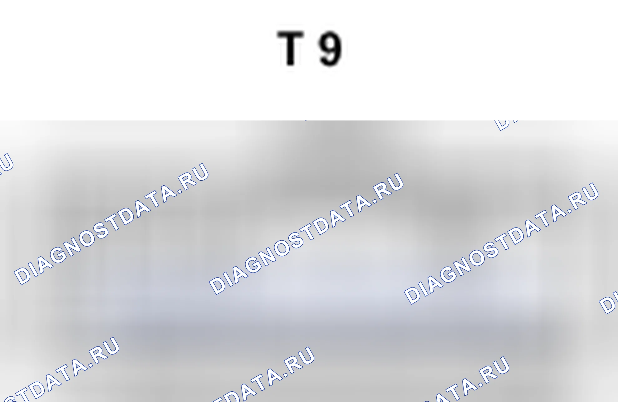 Рис. 613: ECU предупреждения о давлении в шинах и вид с торца разъема ресивера (T9). Lexus SC II рестайлинг
