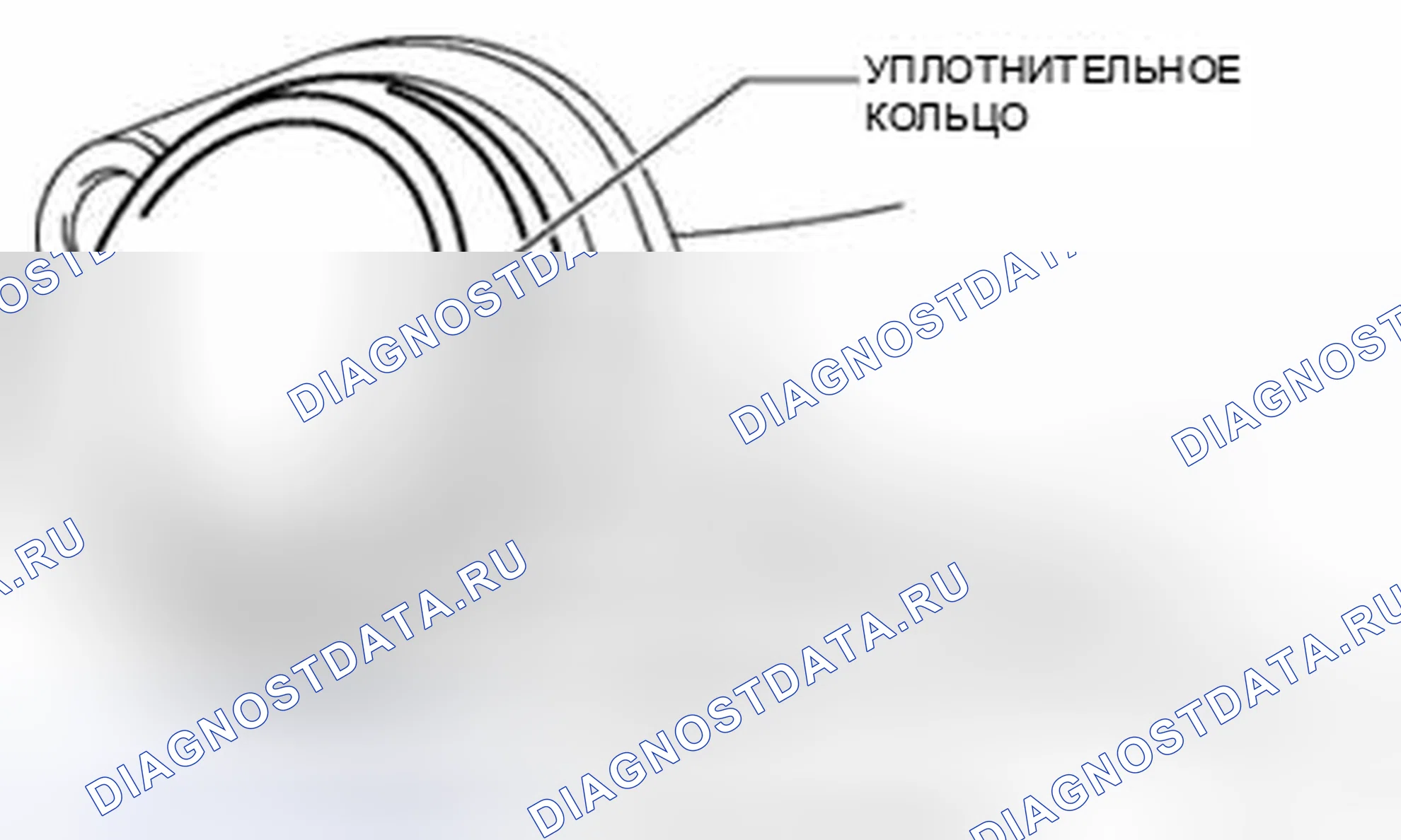 Рис. 3: Примечание по снятию уплотнительного кольца. Audi Q8 I