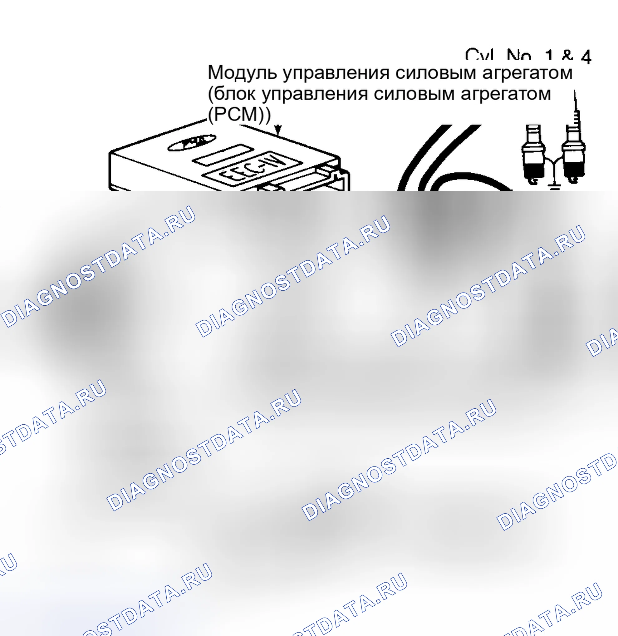 Рис. 1: 1.9L, 3.0L (гибкое топливо) и 4.6L. Mazda 121 II