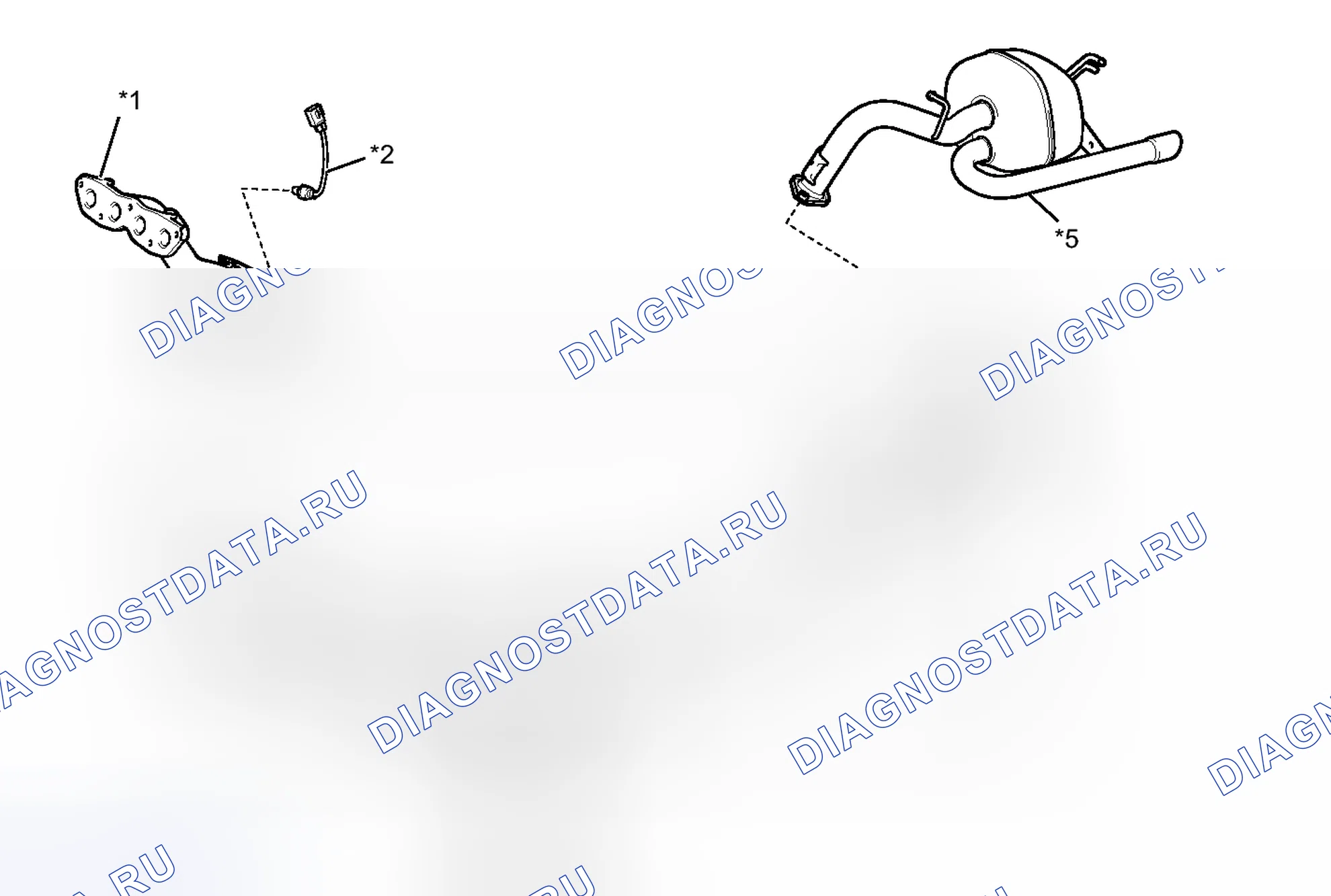 Рис. 587: РАСПОЛОЖЕНИЕ КАТАЛИЗАТОРА. Toyota Yaris III
