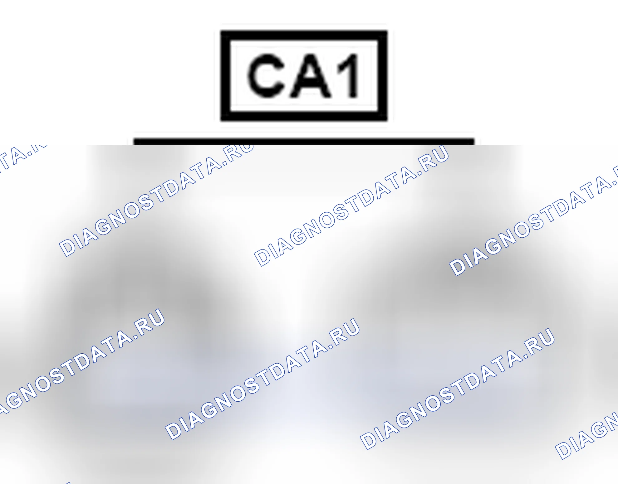 Рис. 1517: Вид с торца линейного соединителя (CA1). Toyota Camry XV40 рестайлинг