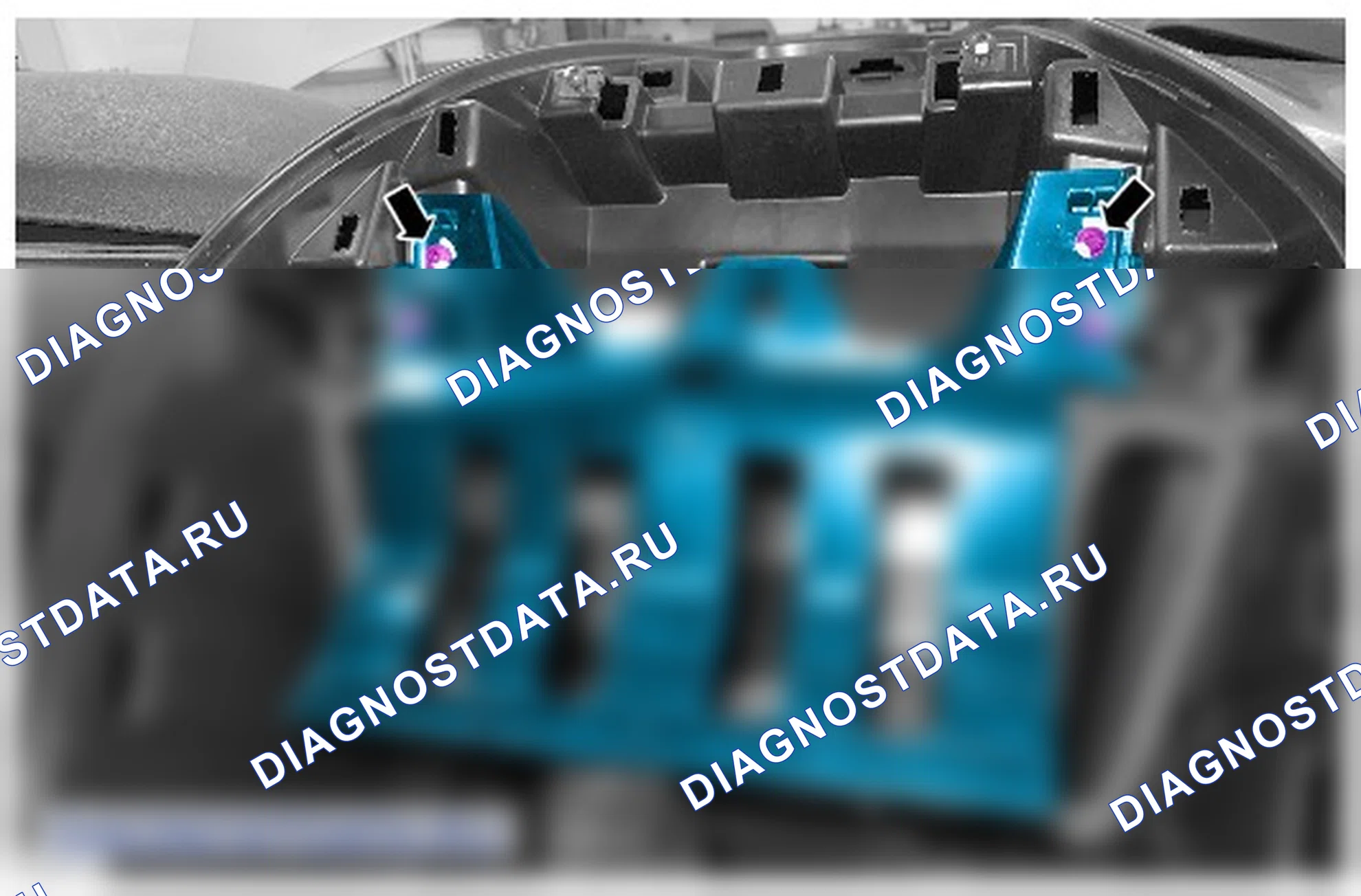 Как снять и установить панель управления. Ford Transit Connect II