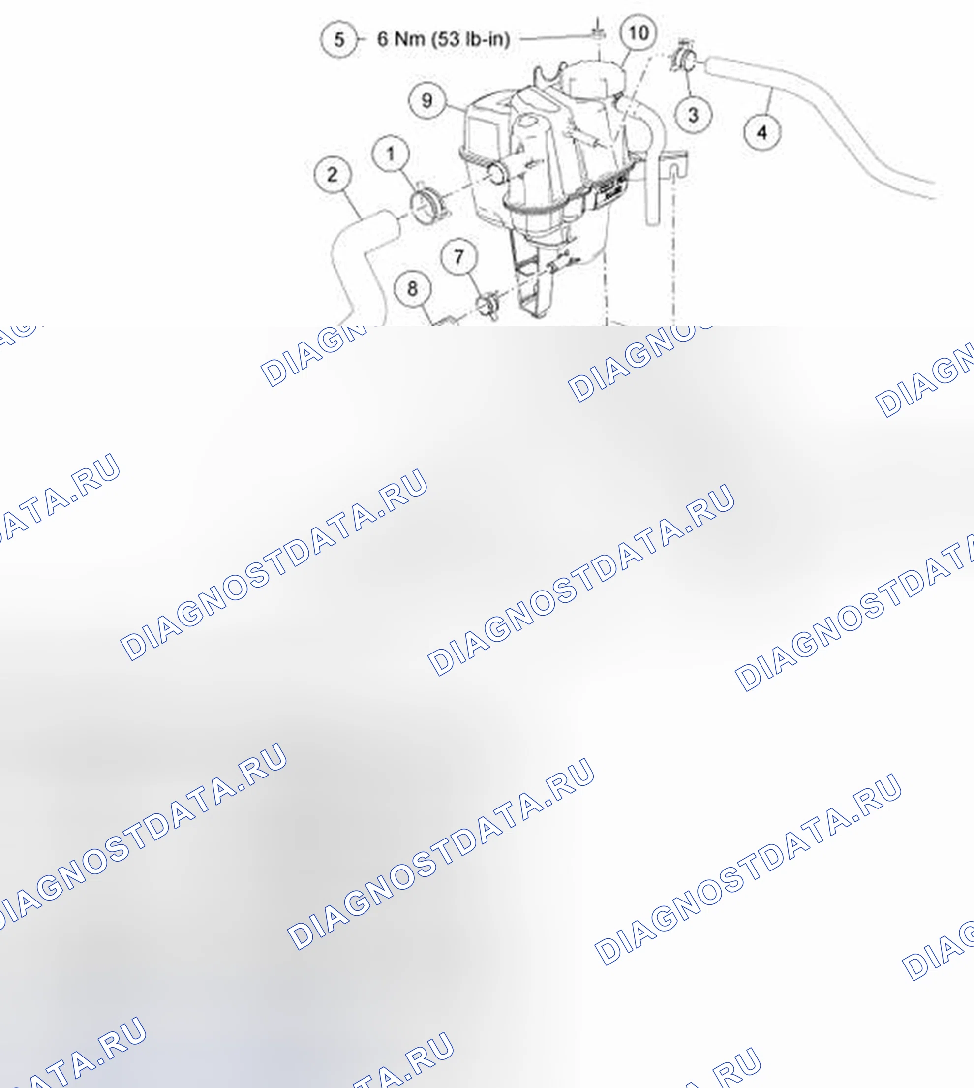 Рис. 9: Флакон дегазатора. Hyundai Matrix I рестайлинг