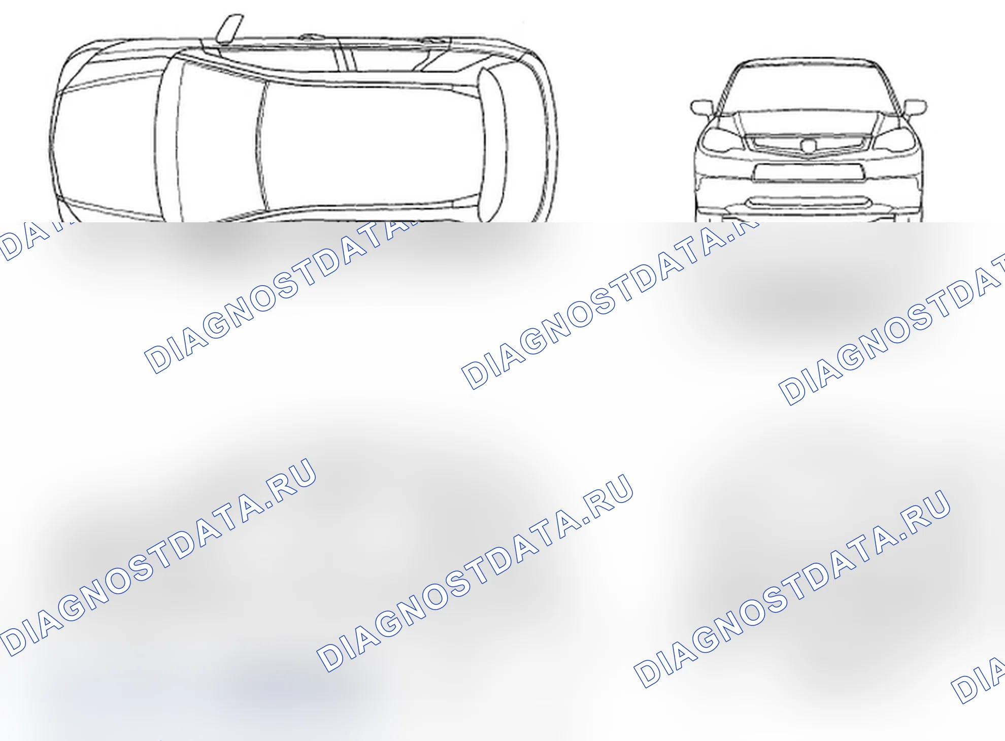 Рис. 1: Характеристики кузова. Acura RDX I