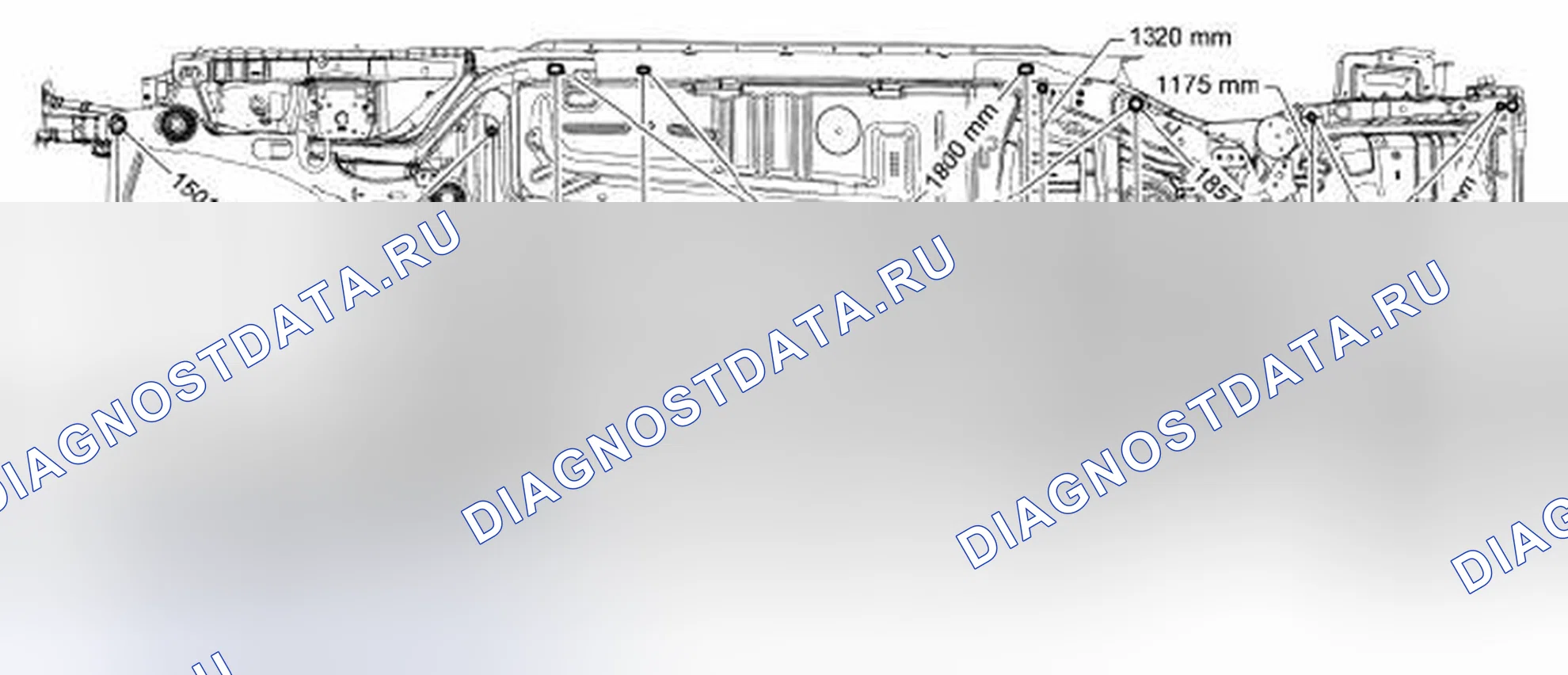 Рис. 86: Размеры нижней части тела. Hyundai Kona I рестайлинг