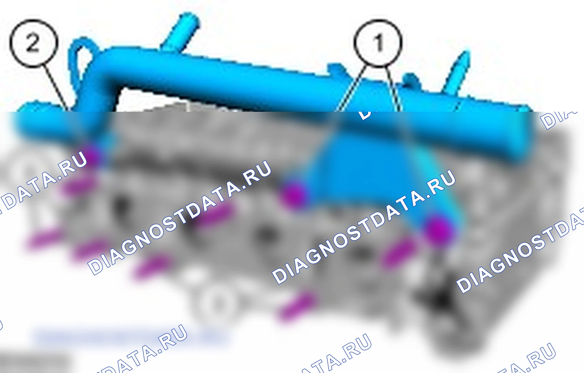 Разборка узла головки цилиндров. Ford Transit VII