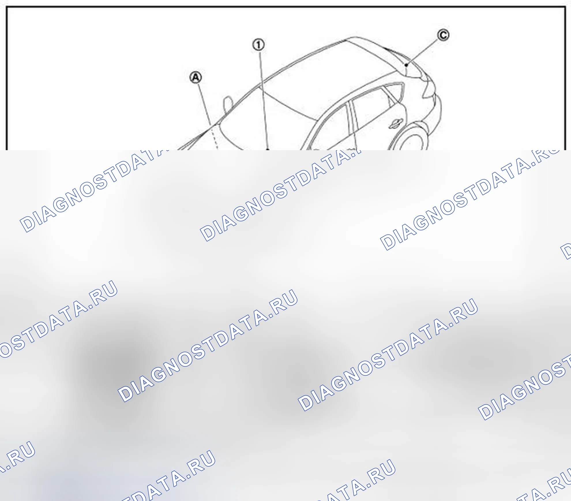 Рис. 8: Расположение компонентов. Infiniti QX50 I