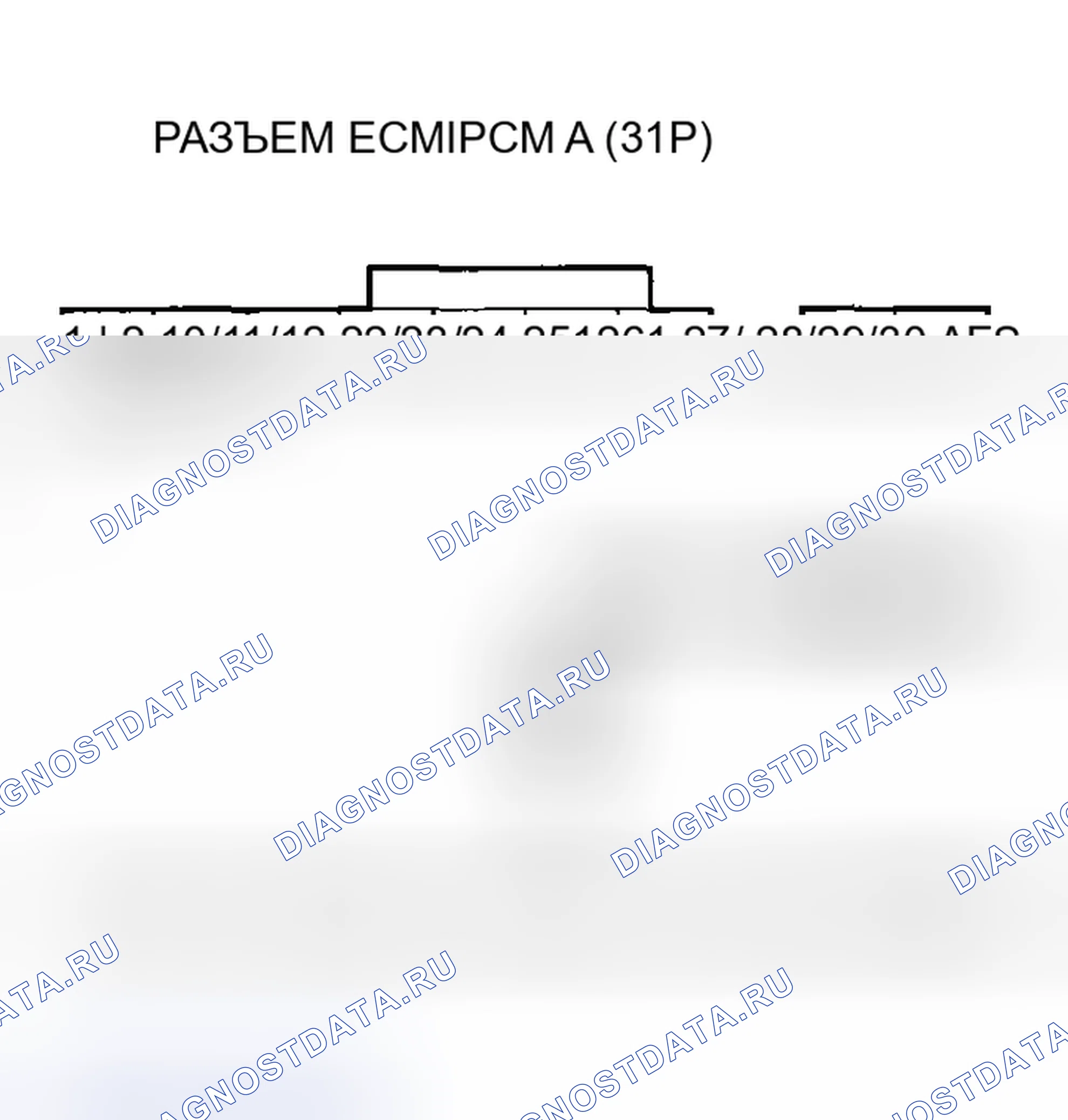 Рис. 301: Датчик расшифровка кода ошибки P2252: A/F датчик (датчик 1) AFS - цепь низкого напряжения (модель 2004 г.). Acura RSX I