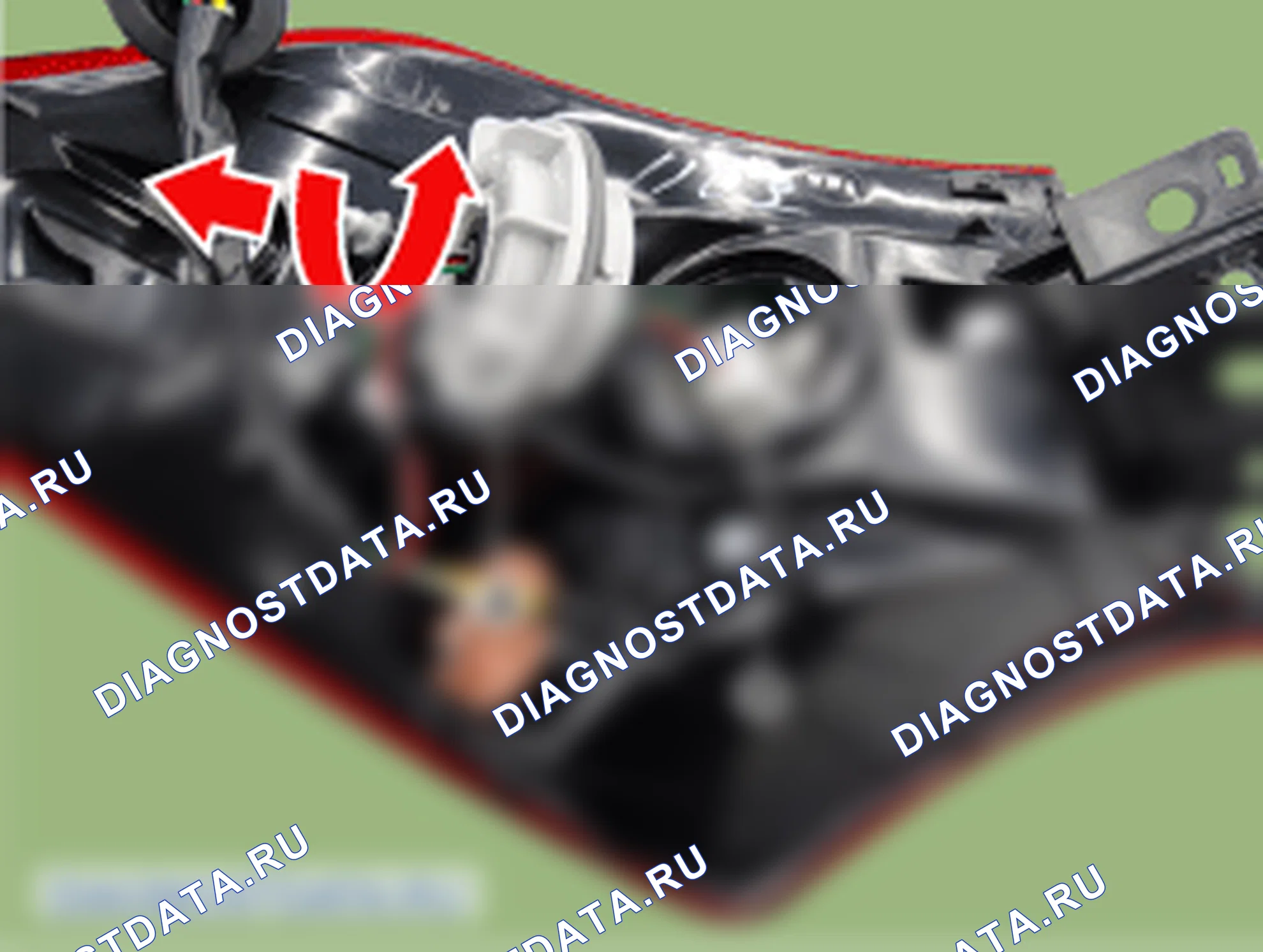 Снятие заднего комбинированного фонаря. Hyundai i20 GB