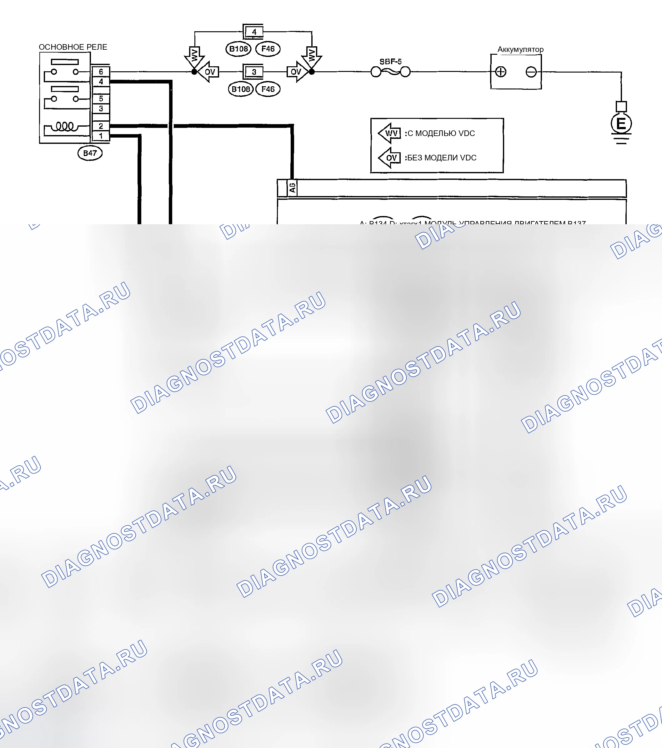Рис. 1877: электросхема. Subaru Outback BP