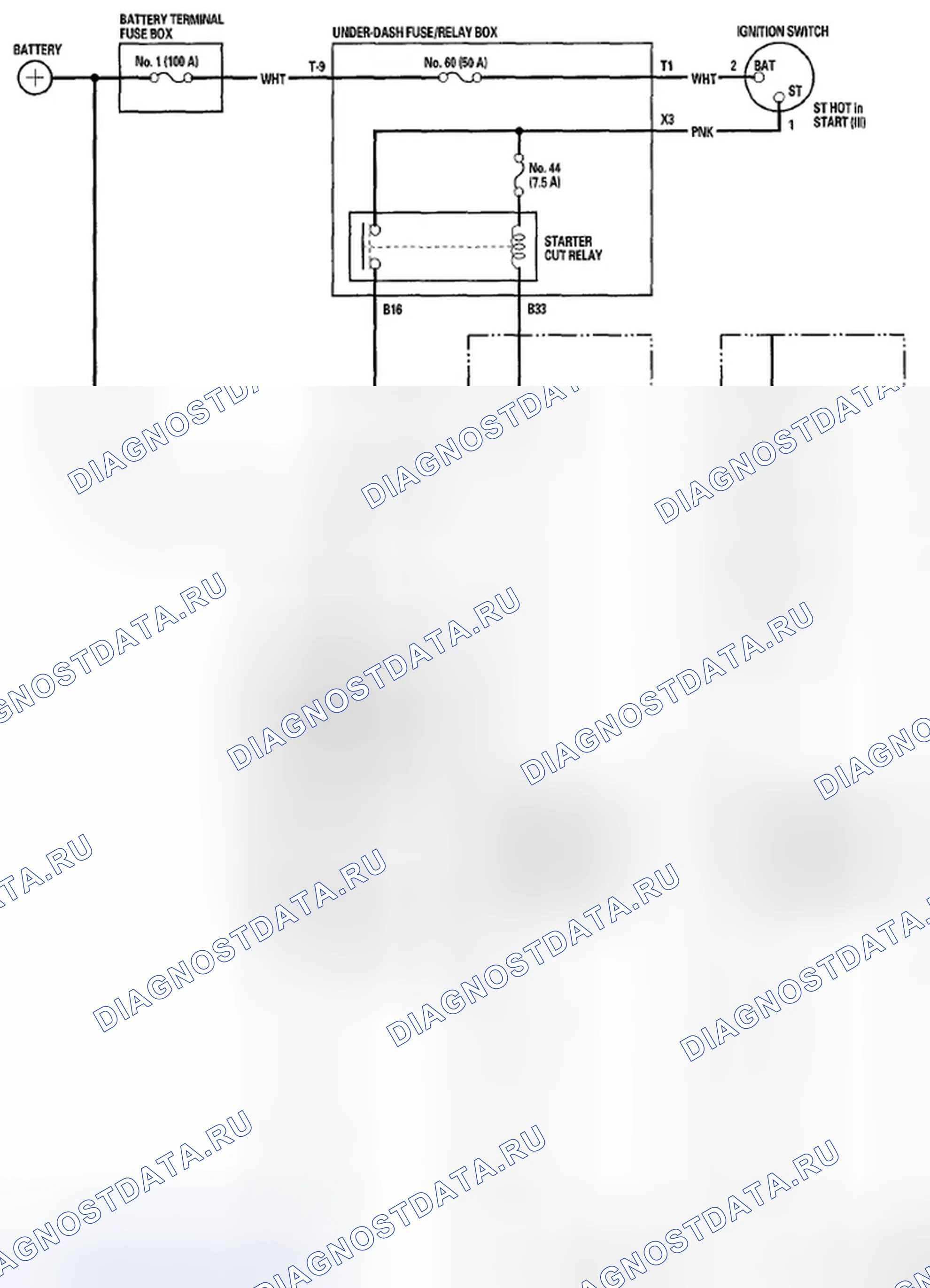 Рис. 2: Принципиальная схема. Honda Fit GE