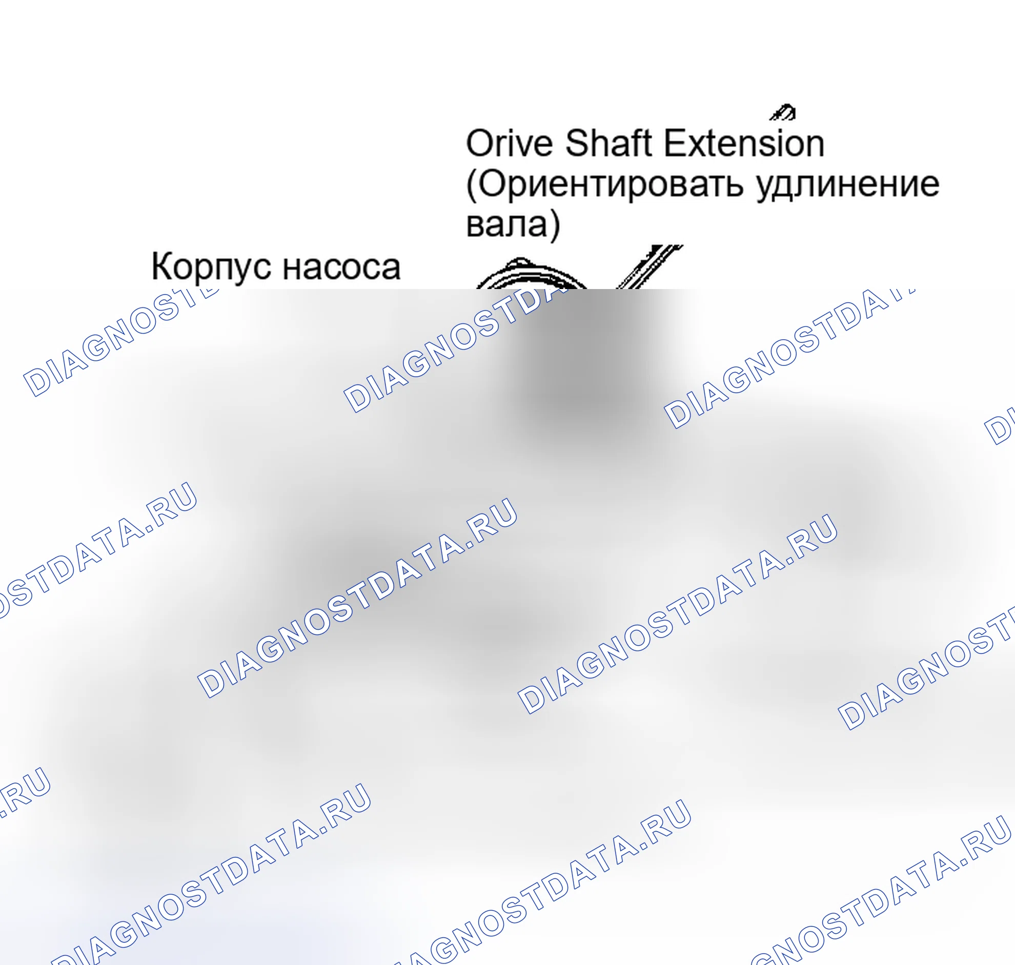 Рис. 26: Разнесенный вид узла масляного насоса. Chevrolet Impala VI