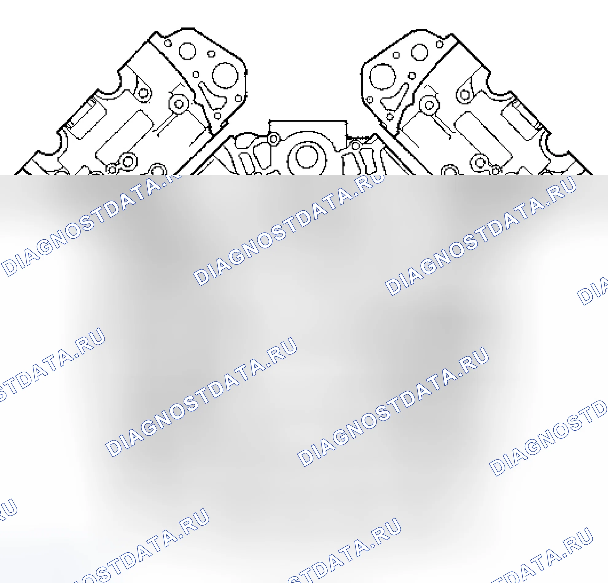 Рис. 30: Блок цилиндров. Jaguar XJR III
