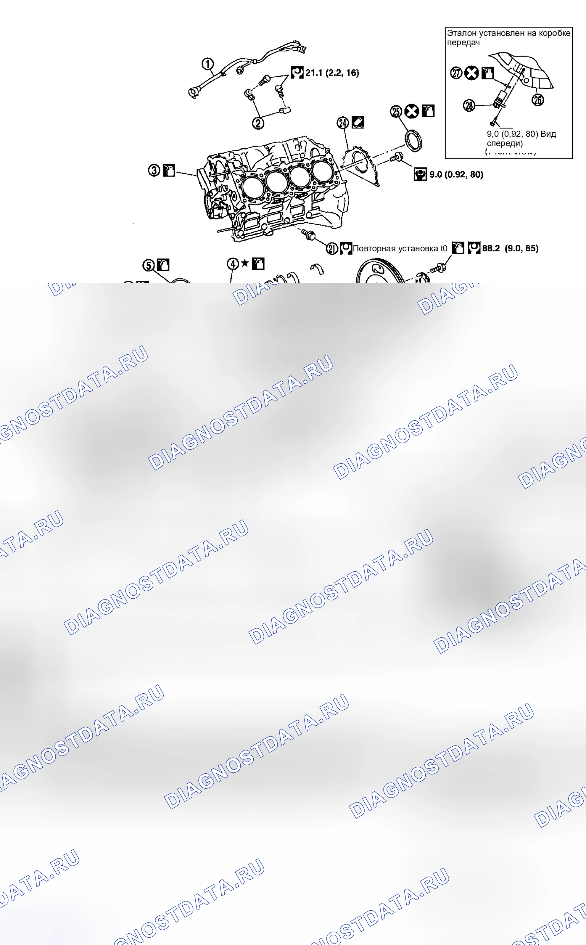 Рис. 61: Разборка и сборка. Honda N-WGN I