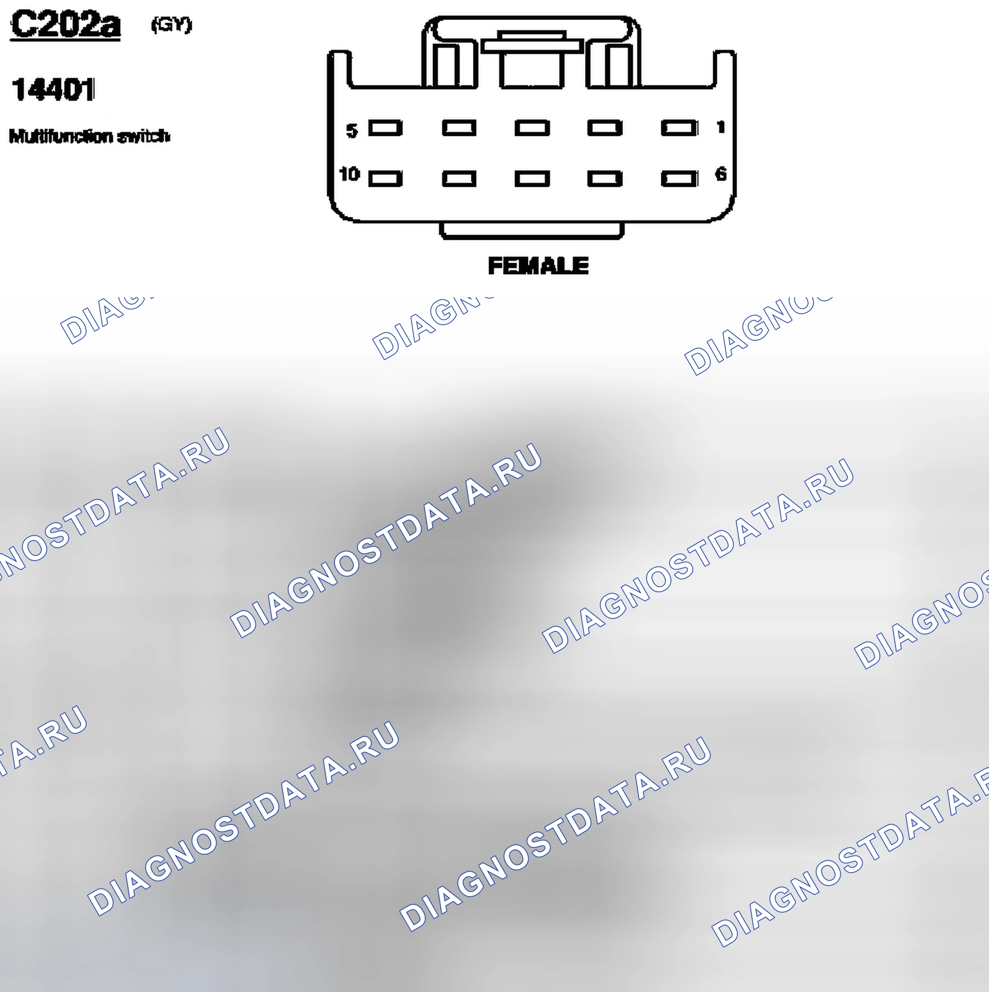 Рис. 64: Идентификация разъемов C202a и C202b. Ford Pickup F150 