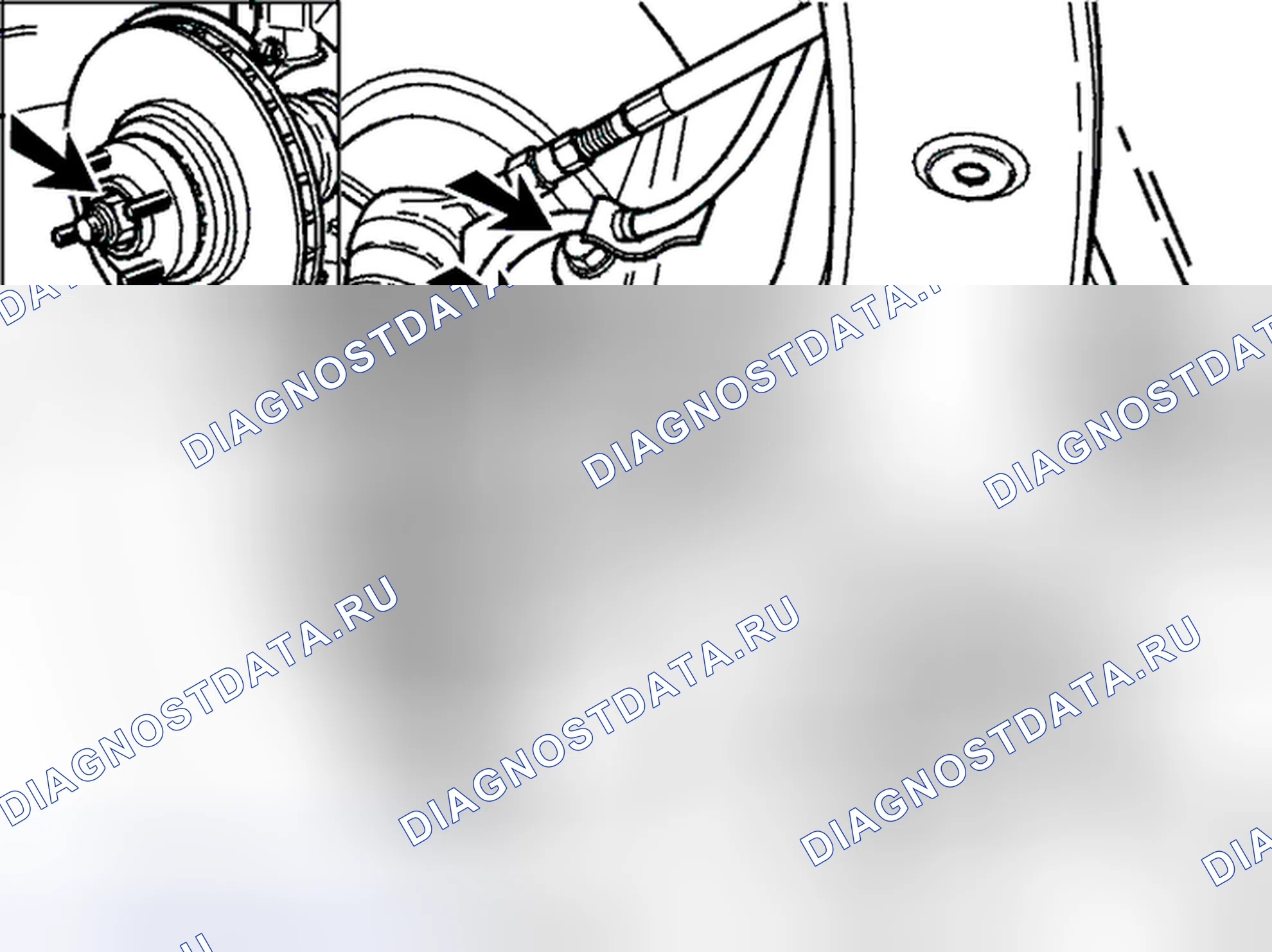 Рис. 10: Снять шпиндель колеса. Volvo S40 I рестайлинг