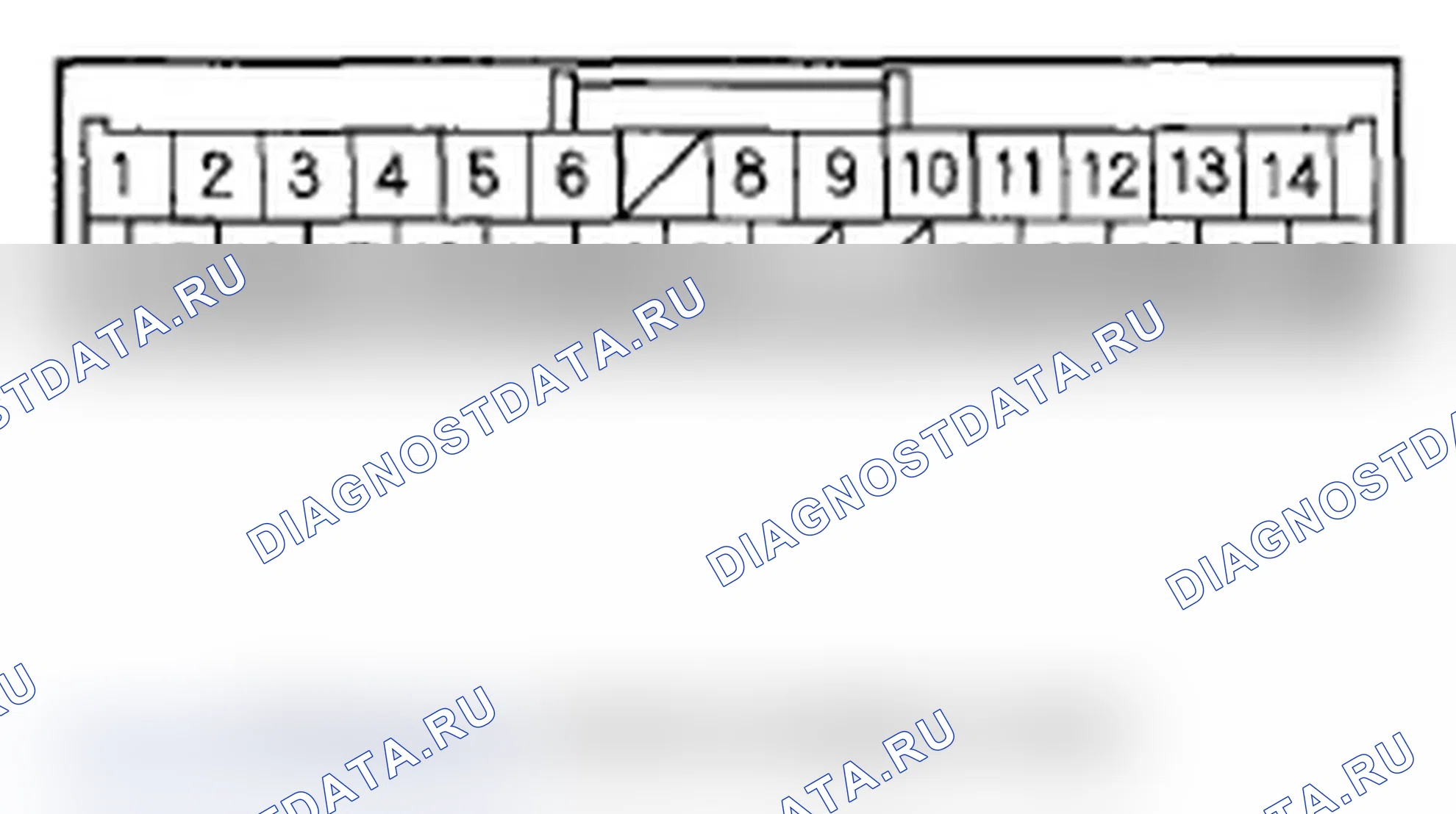 Рис. 66: РАЗЪЕМ B СТЕРЕОУСИЛИТЕЛЯ (28P). Acura RDX I