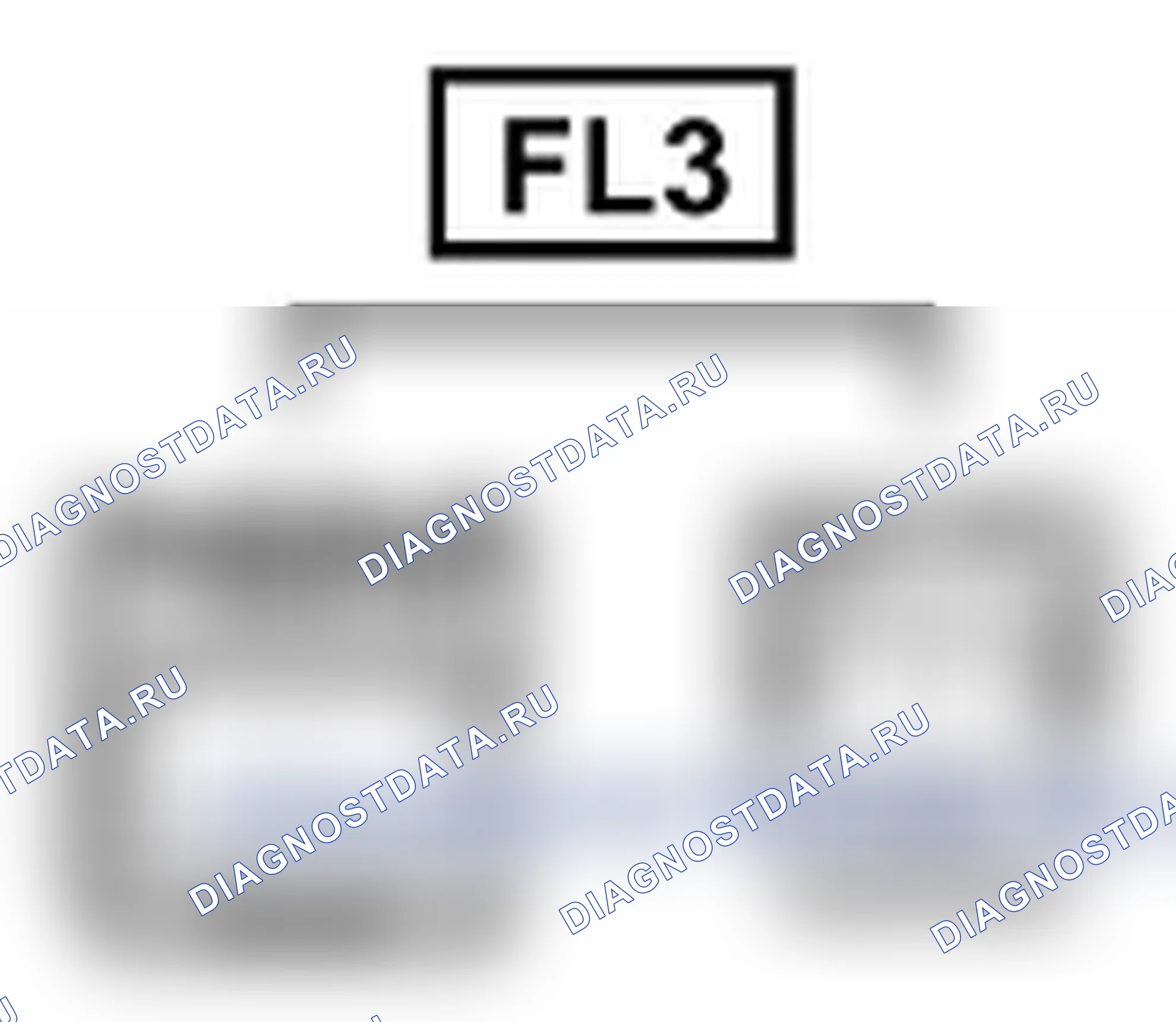 Рис. 879: Вид с торца линейного соединителя (FL3). Toyota Land Cruiser 200