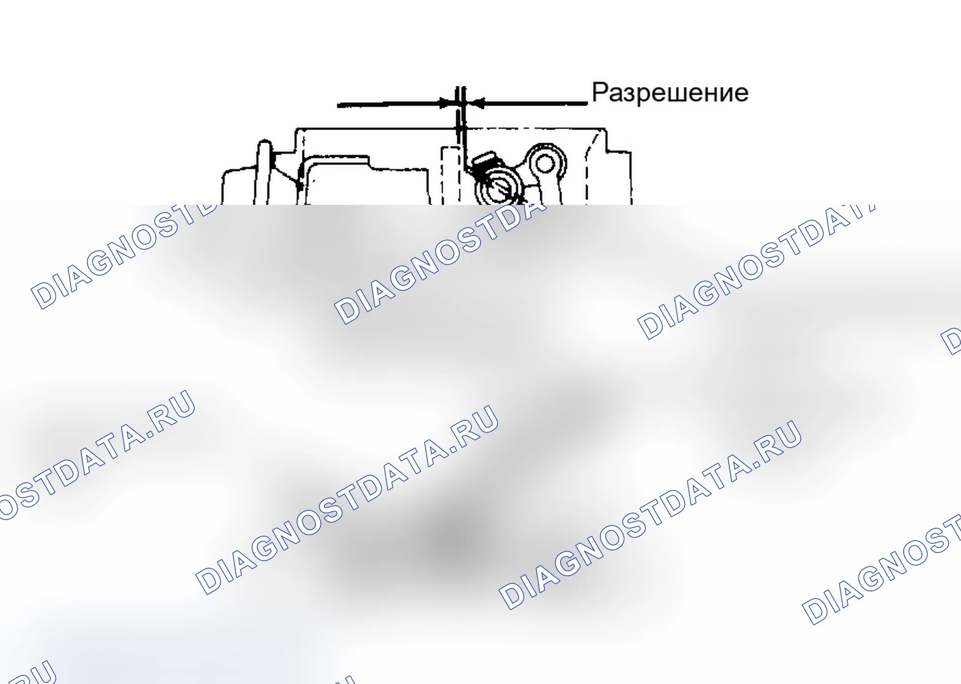 Рис. 11: Регулировка открытия штуцерного клапана. Isuzu Amigo I