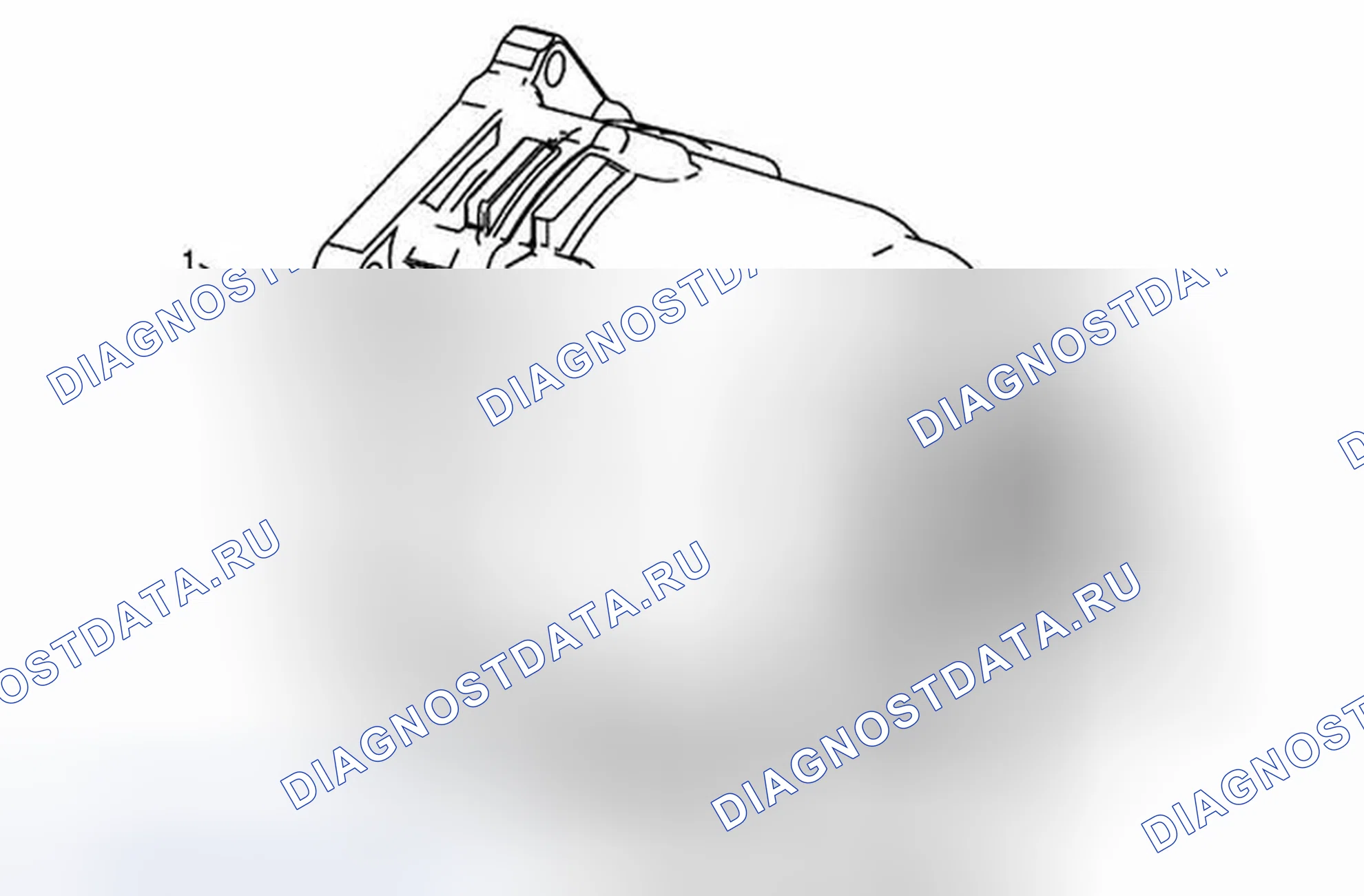Рис. 51: Идентификация раздаточной коробки. Cadillac ATS I