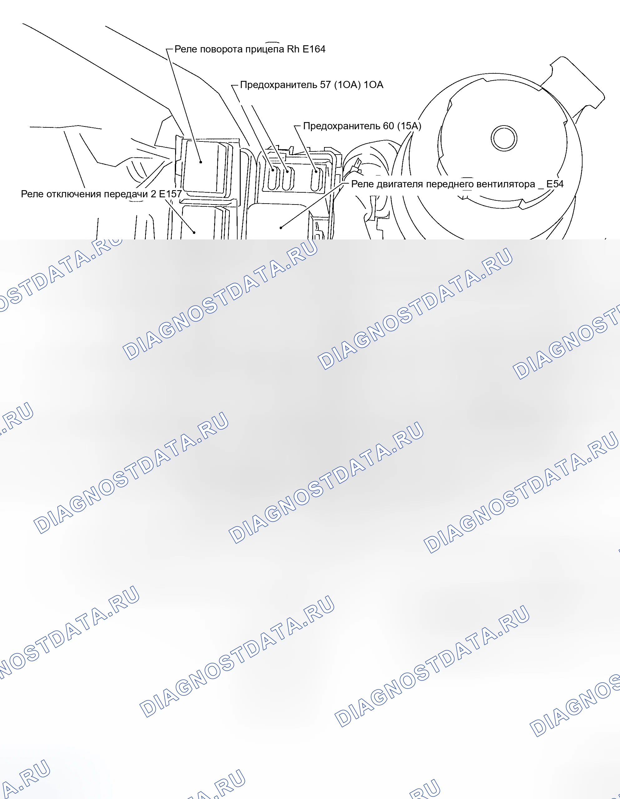 Рис. 77: Расположение клемм. Honda Odyssey I