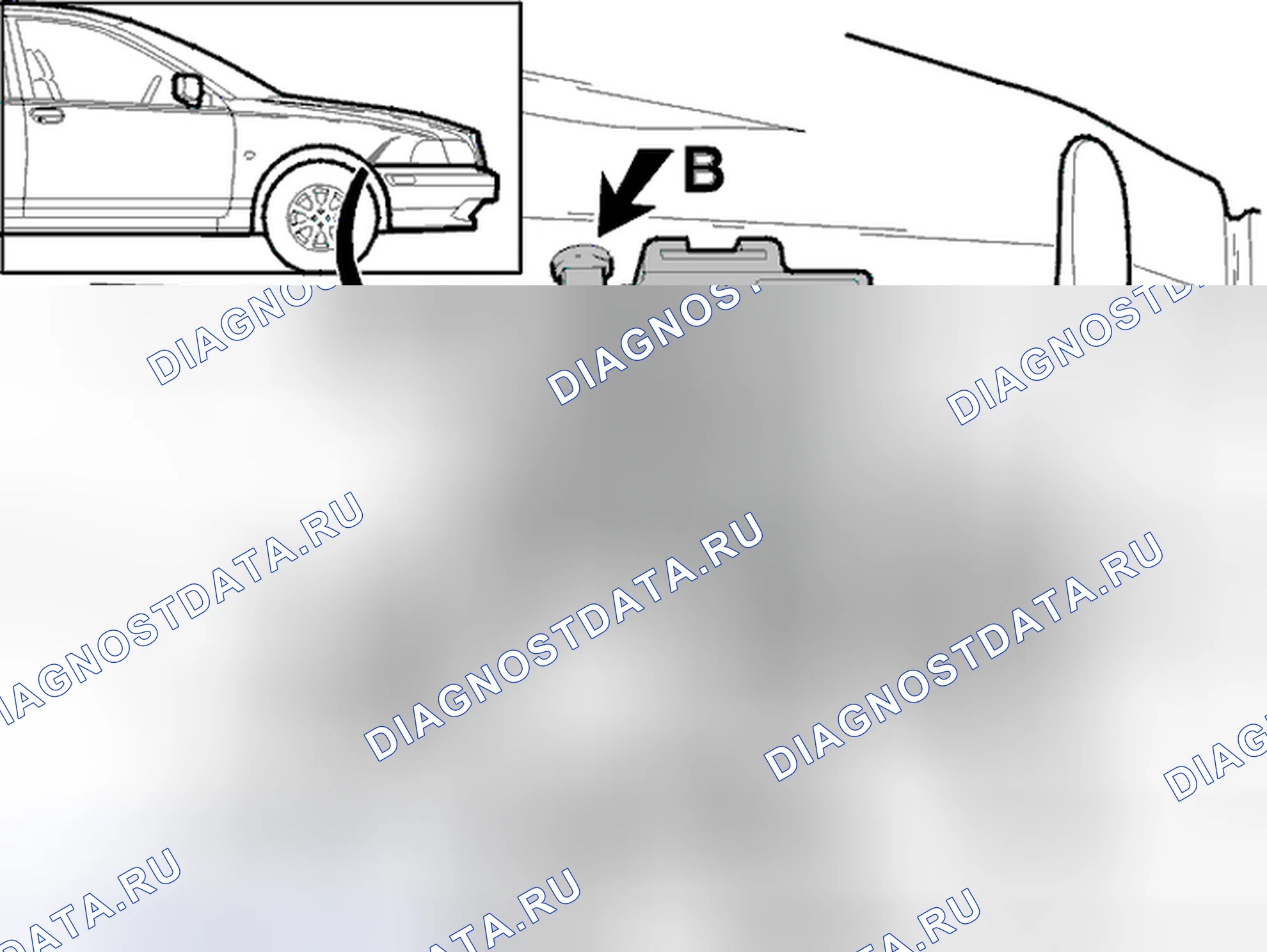 Рис. 154: Установка сирены. Volvo S40 I рестайлинг