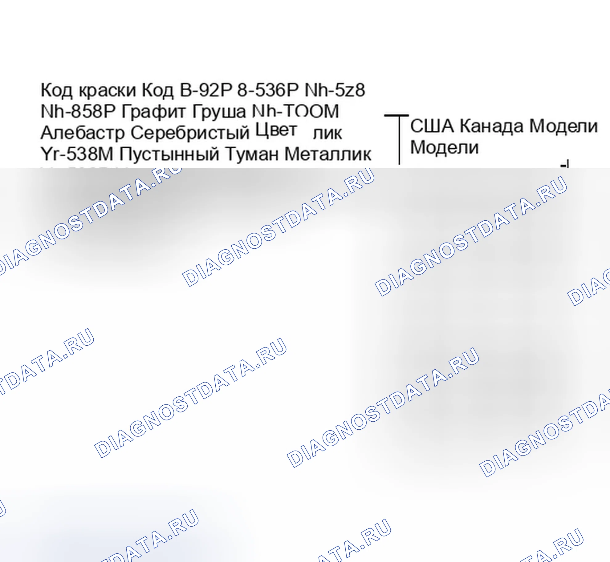 Рис. 44: Код краски. Honda Accord VII рестайлинг