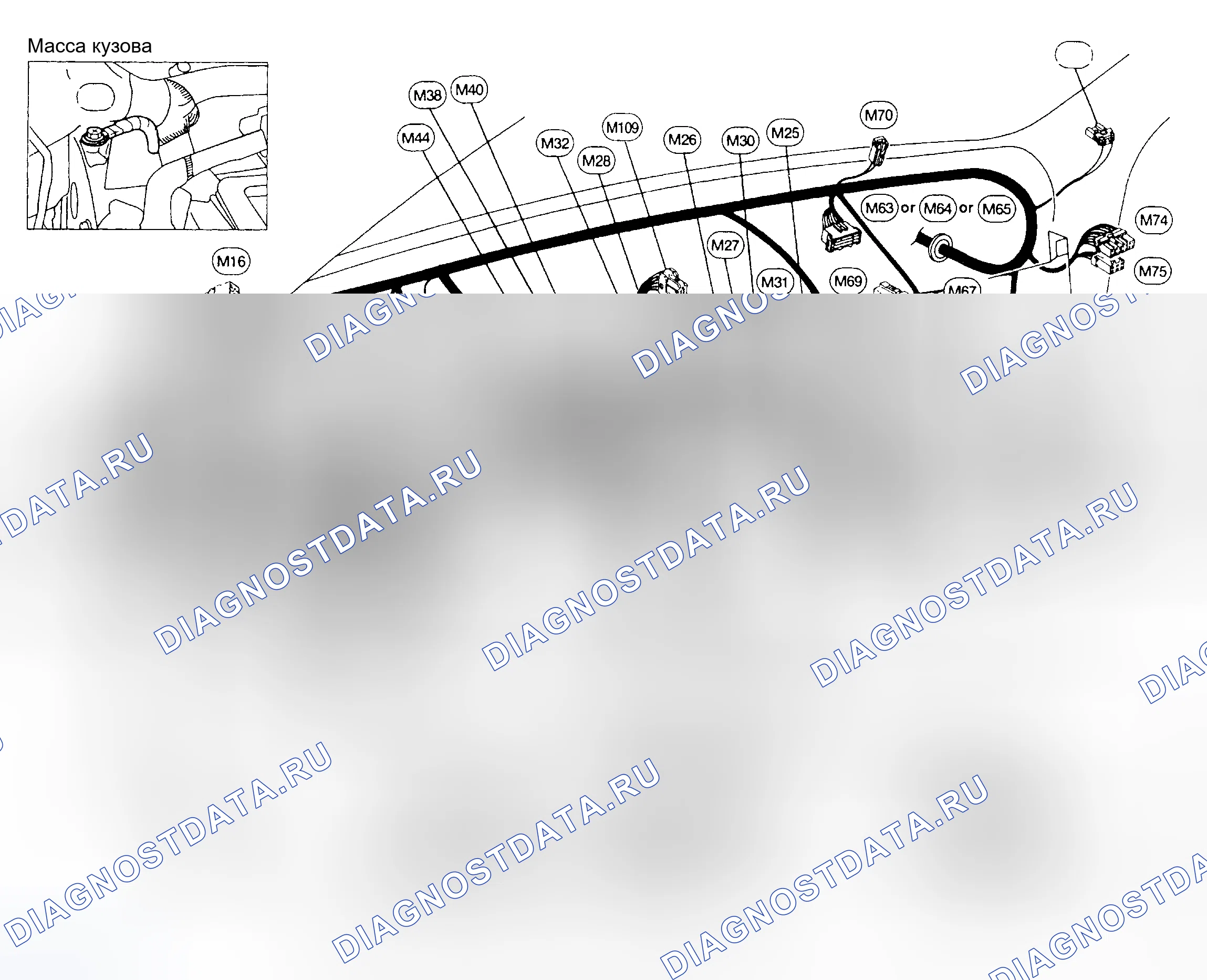 Рис. 2: РАСПОЛОЖЕНИЕ КОМПОНЕНТОВ. Nissan Altima L30