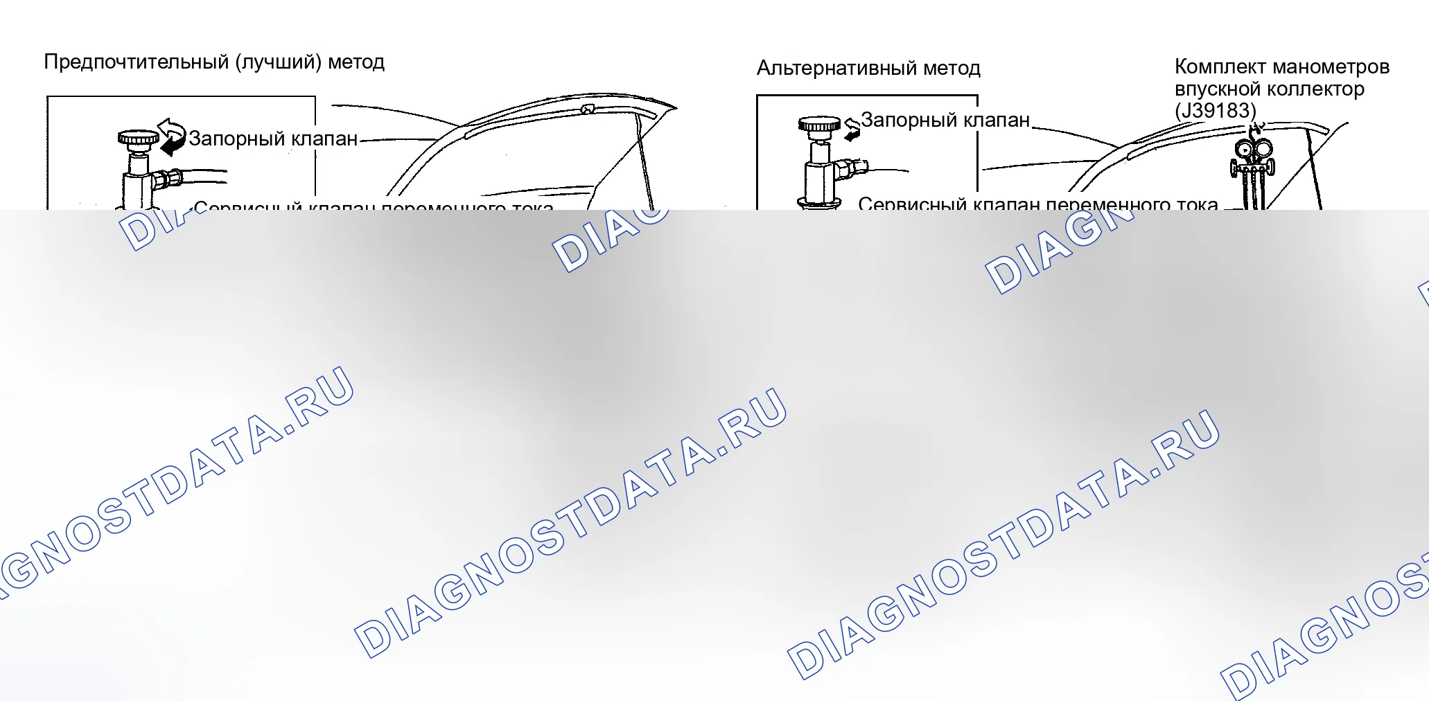 Рис. 241: Система откачки и заправка хладагента. Nissan Murano Z50