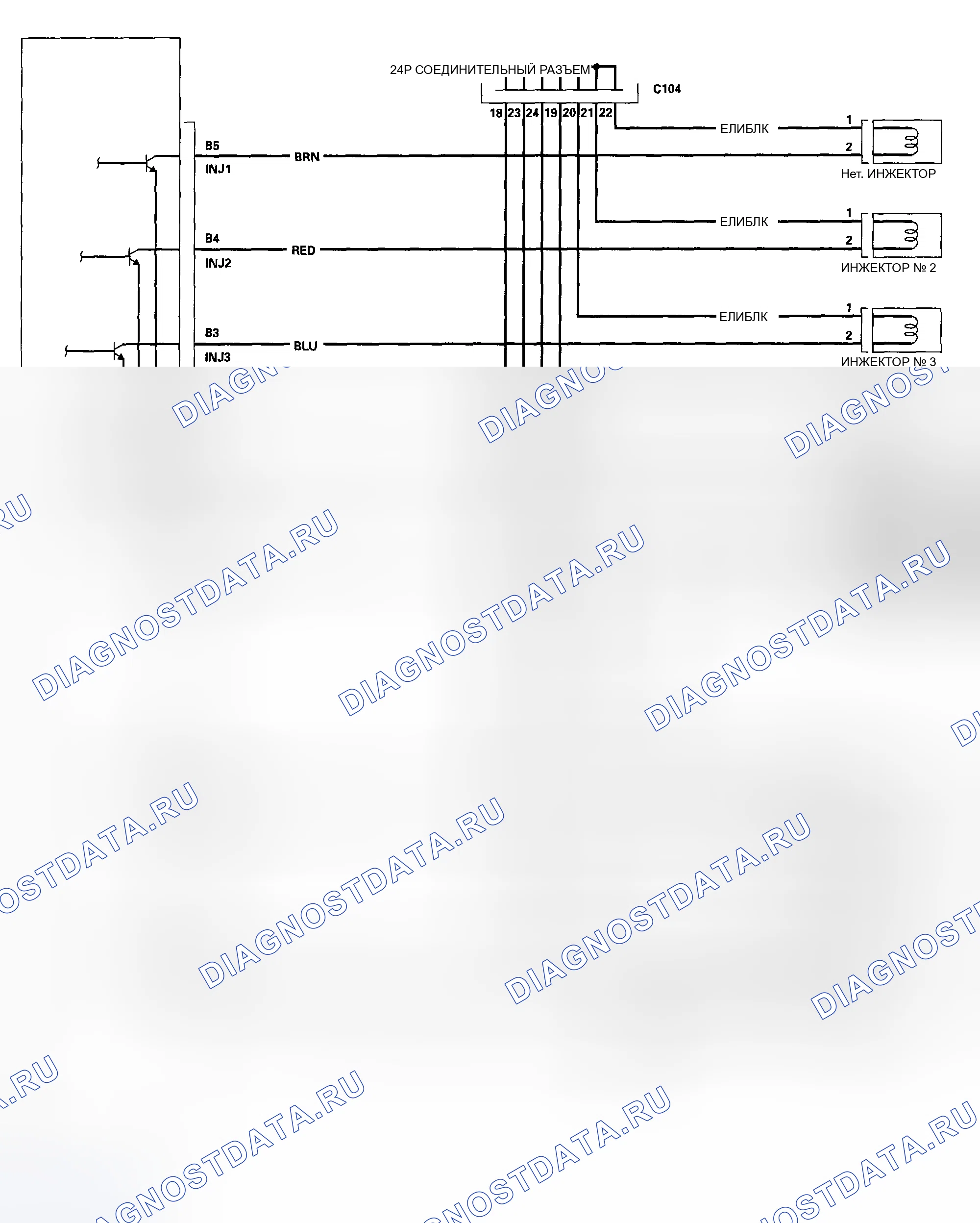 Рис. 101: Модели Diagram-2005-2006 цепей блок управления двигателем/блок управления силовым агрегатом (PCM) (блок управления силовым агрегатом). Acura RSX I