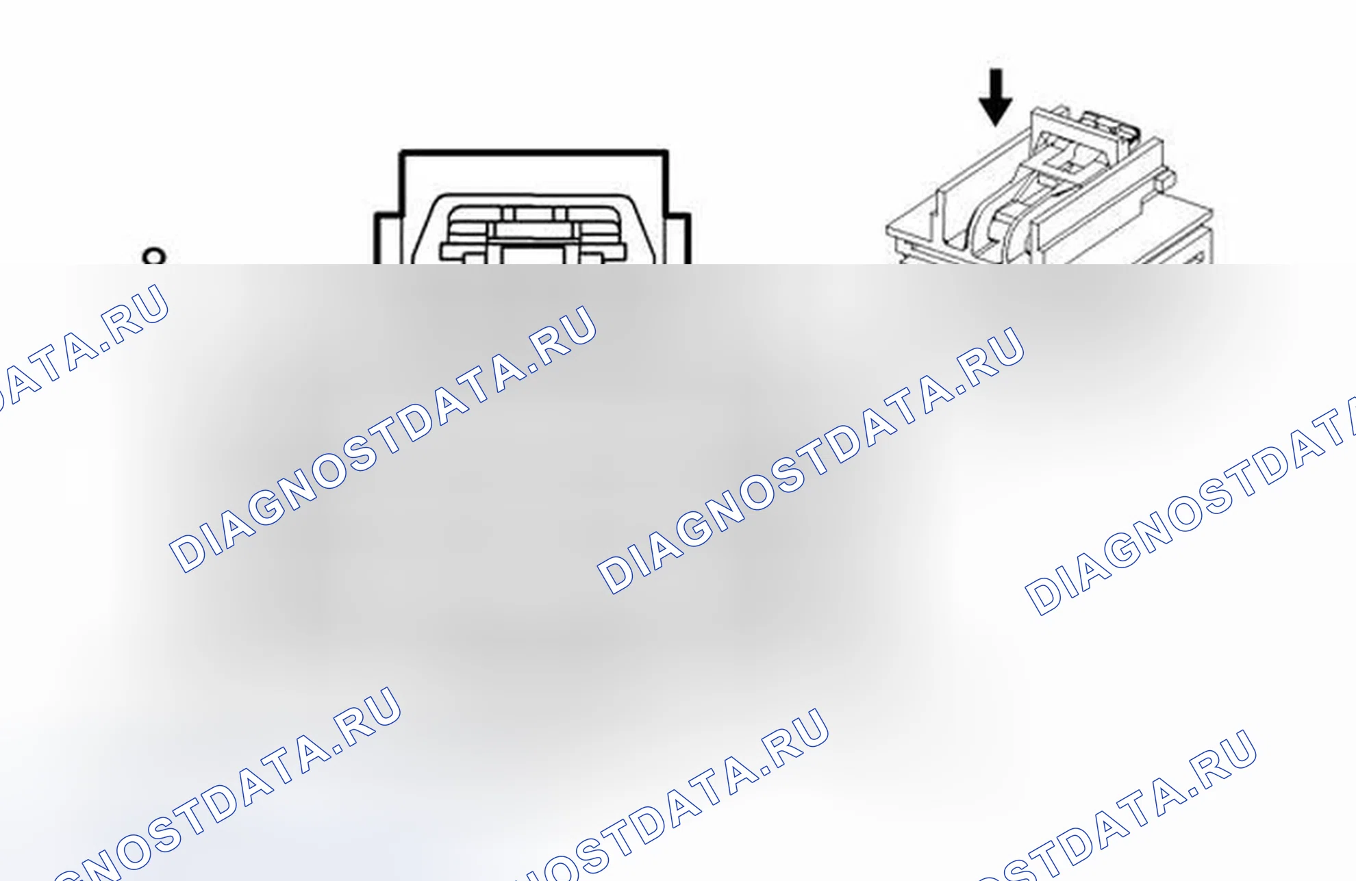 Рис. 366: K96L Модуль управления зеркалом - левый (AAB). Cadillac SRX II