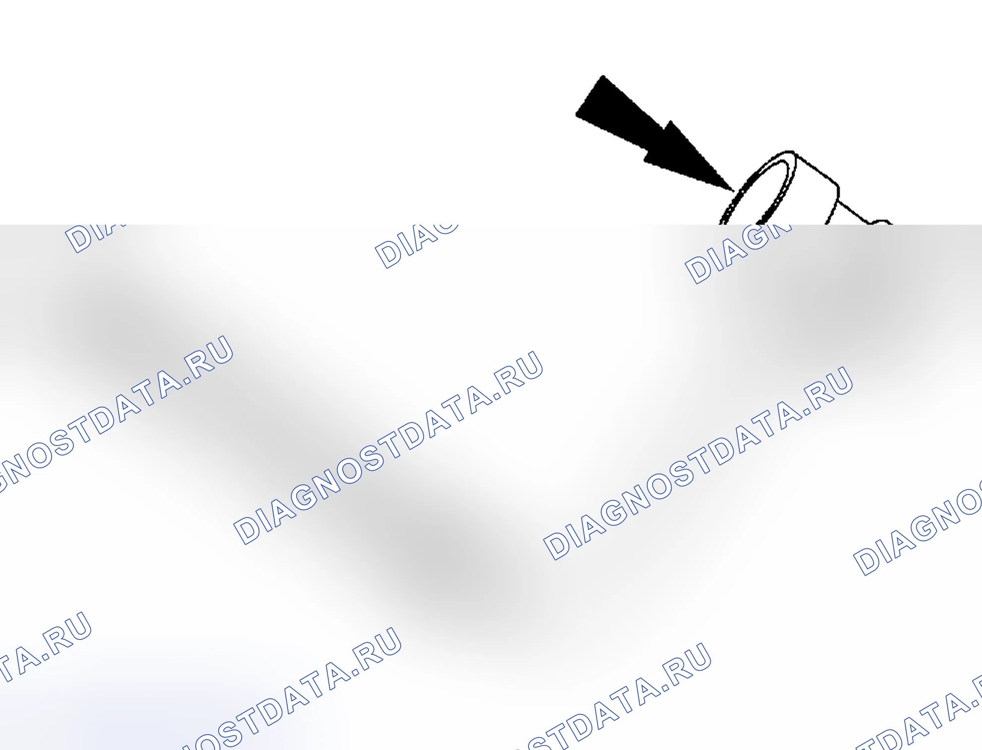 Рис. 198: Закачка красителя-индикатора. Mazda Tribute I