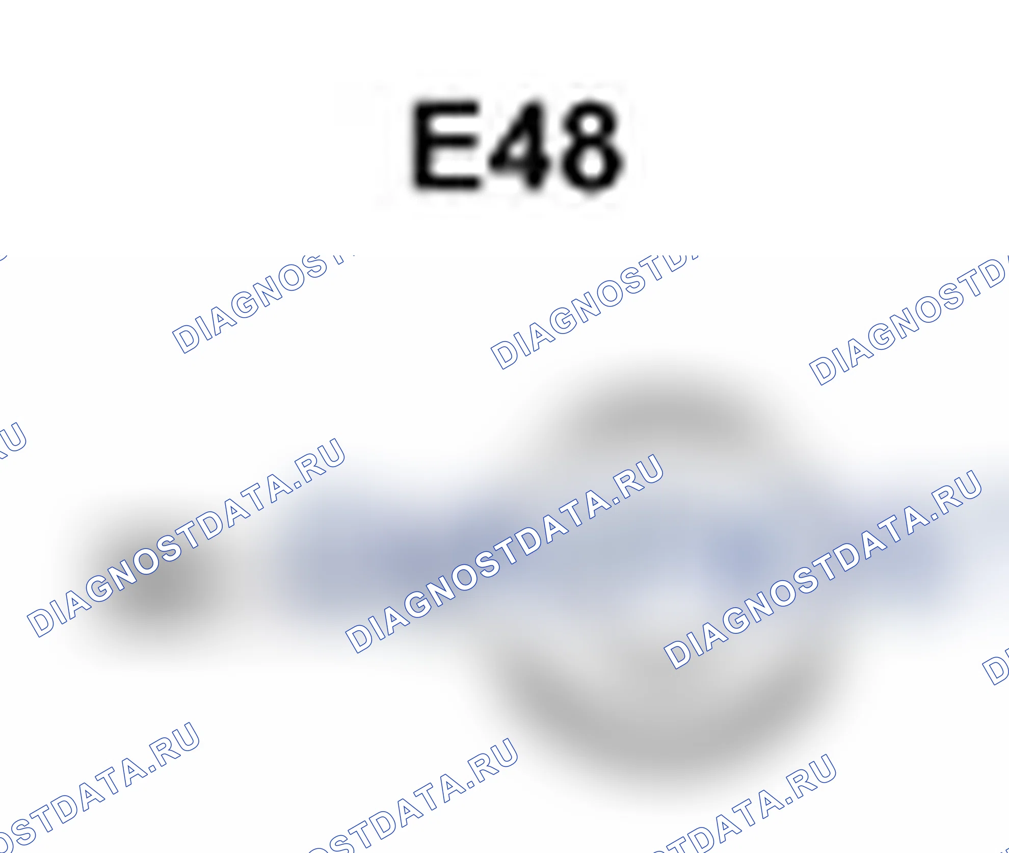 Рис. 214: Вид с торца разъема генератора в сборе (E48). Lexus IS F I