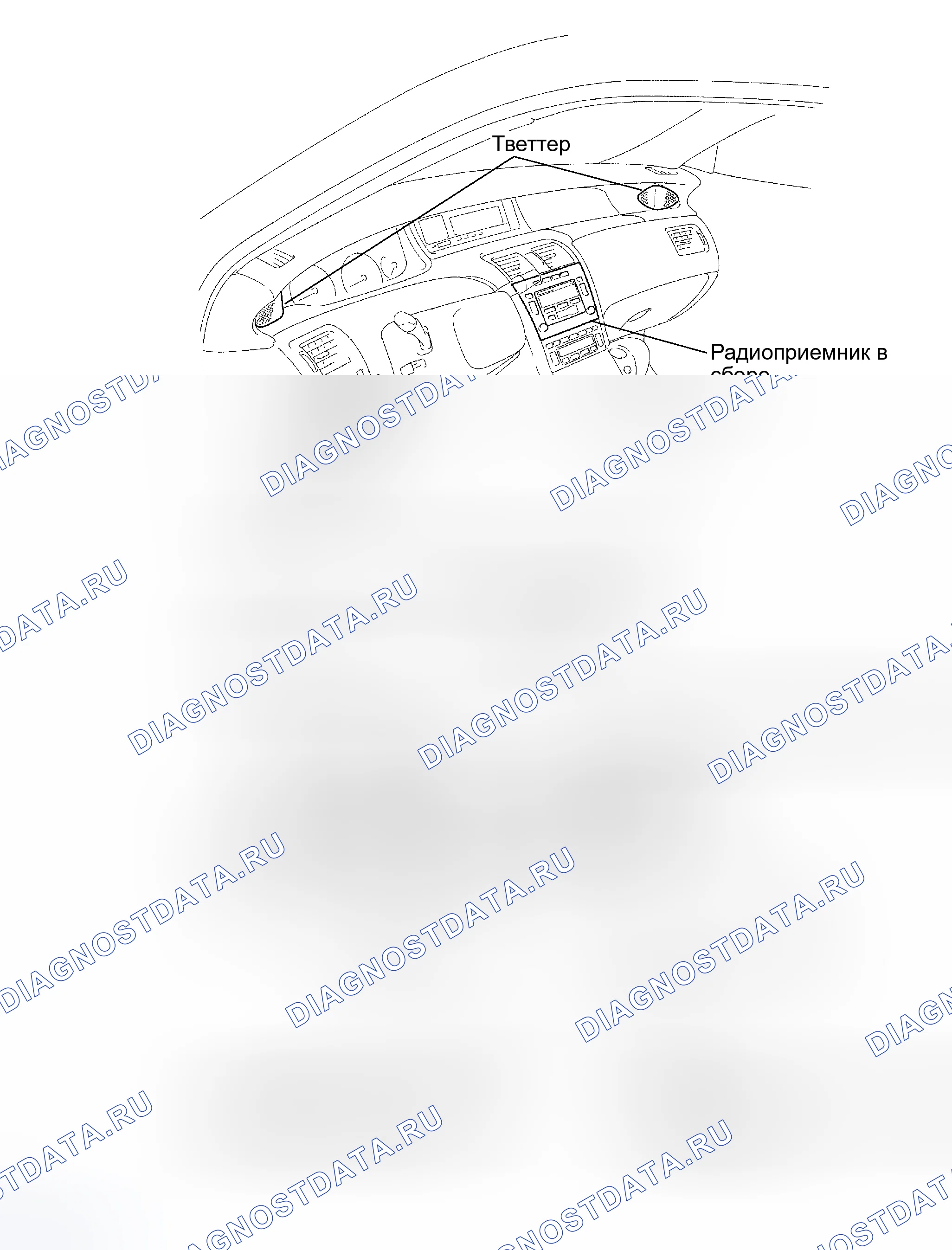 Рис. 44: РАСПОЛОЖЕНИЕ. Toyota Avalon XX20 рестайлинг