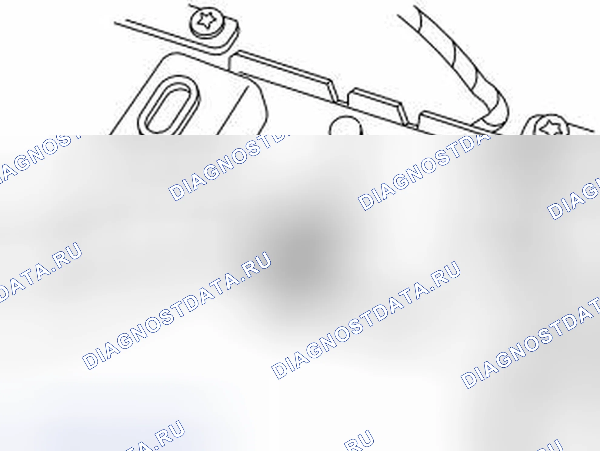 Рис. 908: Установка трубки конфиденциальности. Volvo S60 I
