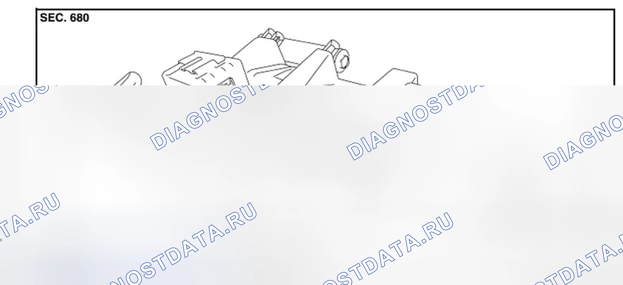 Рис. 159: Разнесенный вид. Infiniti Q60 I