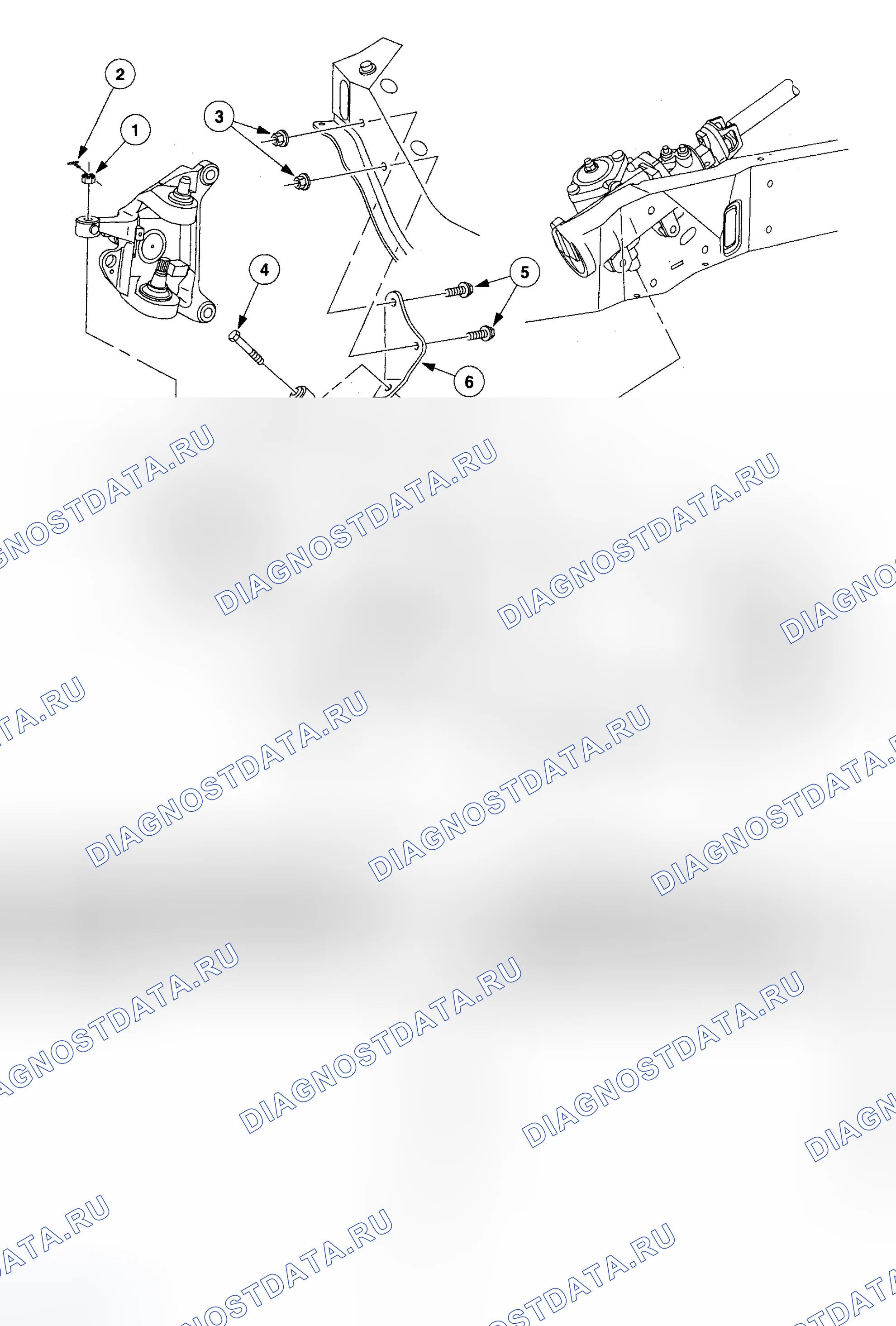 Рис. 234: РУЛЕВОЙ ПРИВОД. Ford Pickup F250 Super Duty 