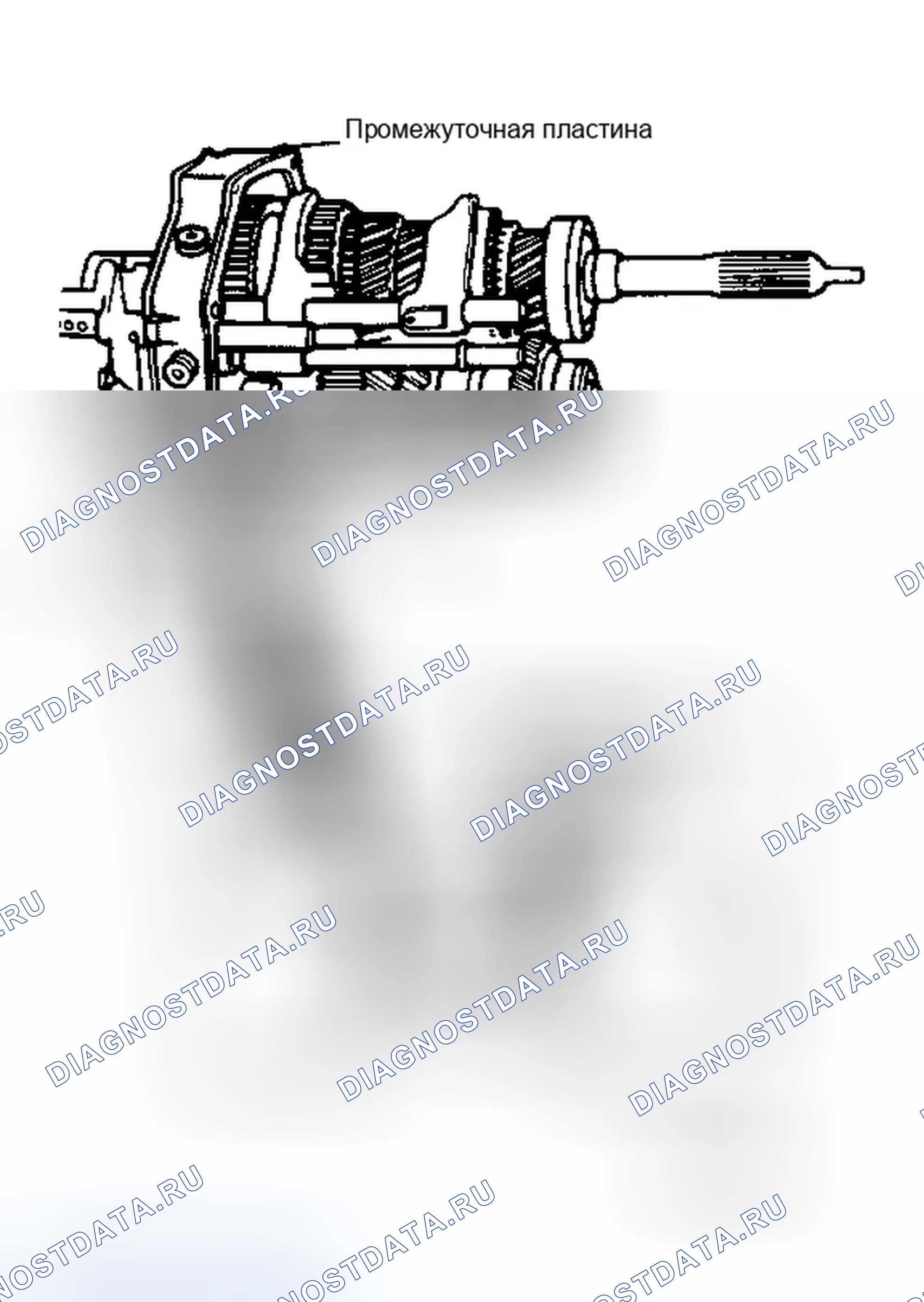 Рис. 2: РАЗБОРКА КОРОБКИ ПЕРЕДАЧ. Dodge Dakota WS 