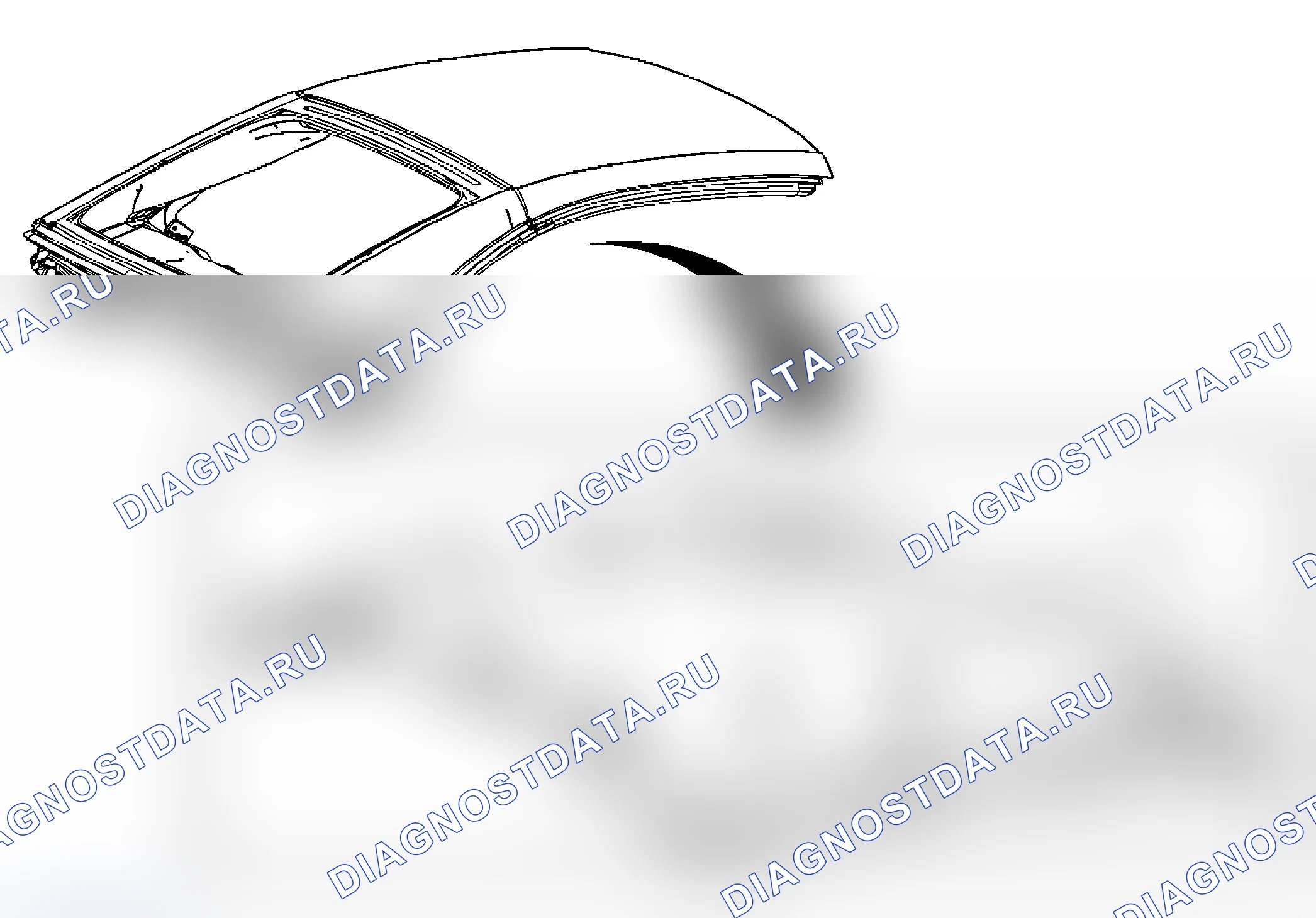 Рис. 2: Замена передней облицовочной панели крыши. Pontiac G6 I final